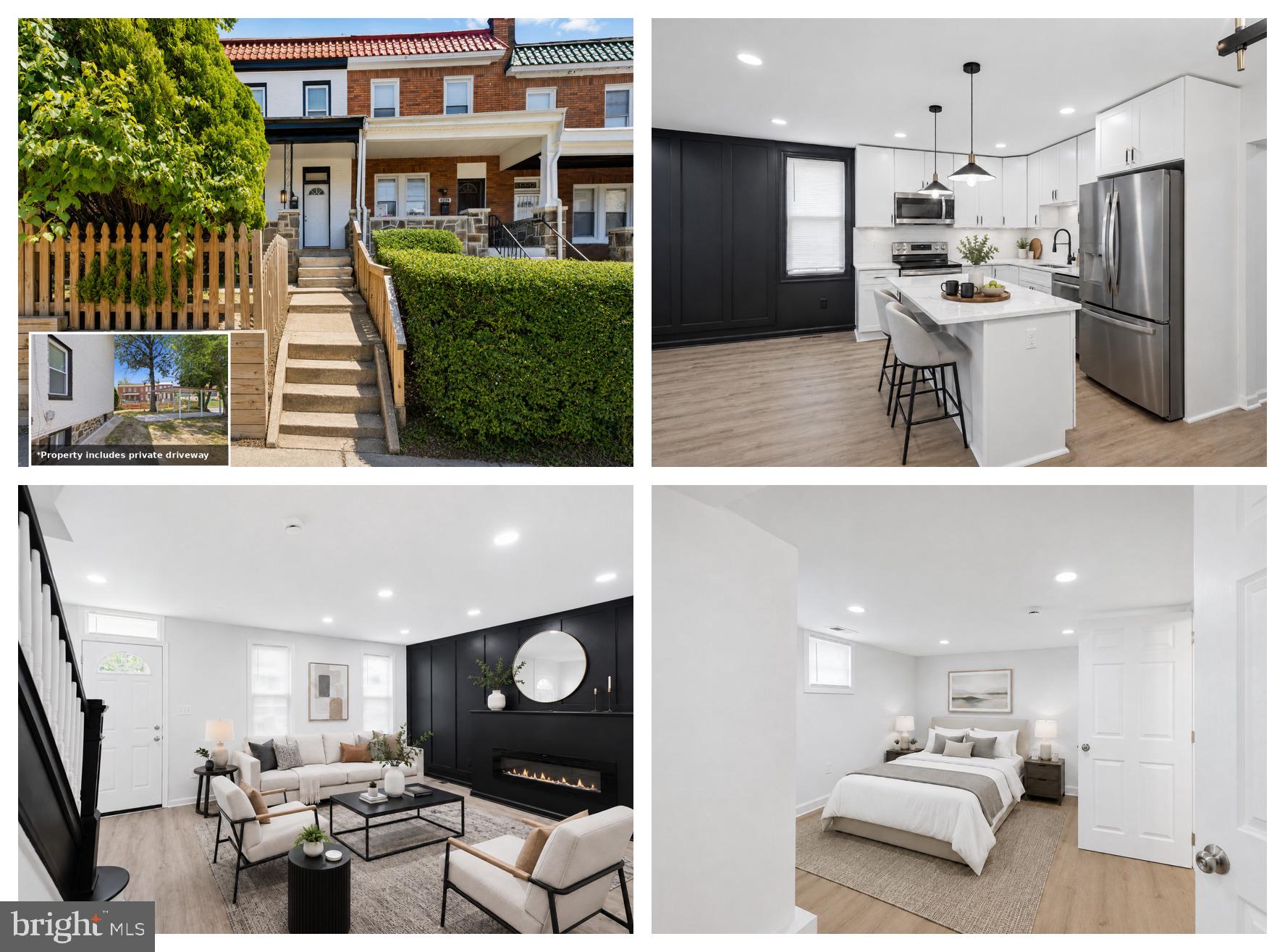 Beautifully renovated and move-in ready, this spacious home offers modern finishes, flexible living space, and private off-street parking for two vehicles — a rare and valuable feature in this area.

The bright main level features an open-concept living and dining area, luxury flooring, a half bath, back deck, and a stunning kitchen with quartz countertops, center island, modern cabinetry, and stainless-steel appliances.

Upstairs, you’ll find three comfortable bedrooms and a beautifully updated full bathroom. The finished lower level adds extra versatility with a recreation area, full bathroom, wet bar, fireplace, washer and dryer, and a private den with a closet and independent entrance — perfect for an office, guest space, gym, or additional living area.

Recent updates include a new roof and water heater, offering added peace of mind. Conveniently located near I-95, shopping, dining, and healthcare facilities, this turnkey home combines style, comfort, and convenience