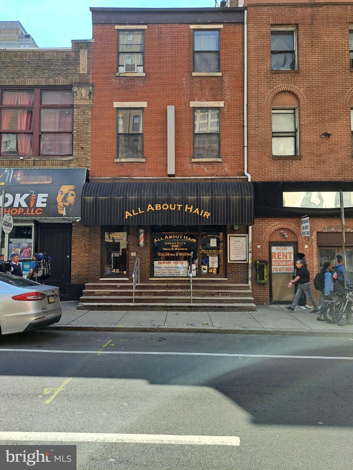 A rare opportunity to establish a successful business or develop a high-end rental property. This 3-story, 3711 sq. ft. building has 4 apartments plus a PRIME ground floor commercial space. Located in the buys and sought after 19th & Chestnut Street area. All within a short walk to Rittenhouse Square, a variety of specialty shops, fine dining & many high-rise commercial & residential buildings. Convenient off street parking & accessible public transportation, make this a desirable Center City location.
*1st Floor & Partial Basement, Current commercial use: Hair salon (no lease). Monthly rent: $2,932.
*2nd Floor Front (1 Bedroom). Rent: $850
*2nd Floor Rear (Studio). Rent: $900
*3rd Floor Front (Studio). Rent: $800
*3rd Floor Rear (1 Bedroom). Rent: $875