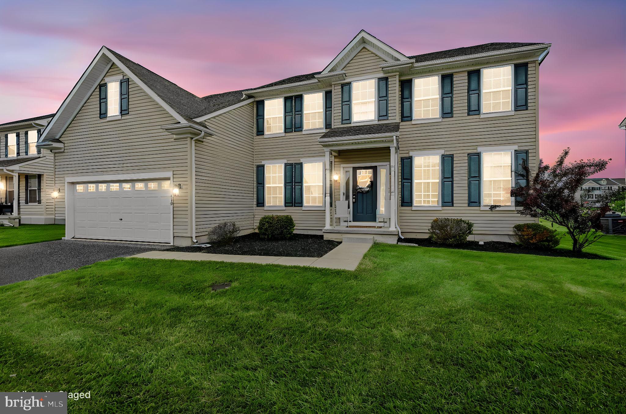 Located in the sought-after Ponds of Odessa in Middletown and within the highly desirable Appoquinimink School District, this under 10-year-old, 5-bedroom, 2.5-bath home offers space and value.

Features include a two-story foyer and family room, main floor office, and luxury plank flooring throughout the foyer, living room, office, and family room. The kitchen offers original hardwood flooring, granite countertops, 42-inch cabinets, a walk-in pantry, and a movable island (negotiable).

The primary suite includes a walk-in closet and private en suite with shower. Four additional bedrooms are located on the upper level, offering plenty of space and flexibility. The partially finished basement includes an egress window and full bath rough-in, ready for completion.

Main floor laundry, 2-car garage, and negotiable appliances add convenience. A RainSoft water system is included. Carpet and paint updates will make this home shine.

Sold as-is.