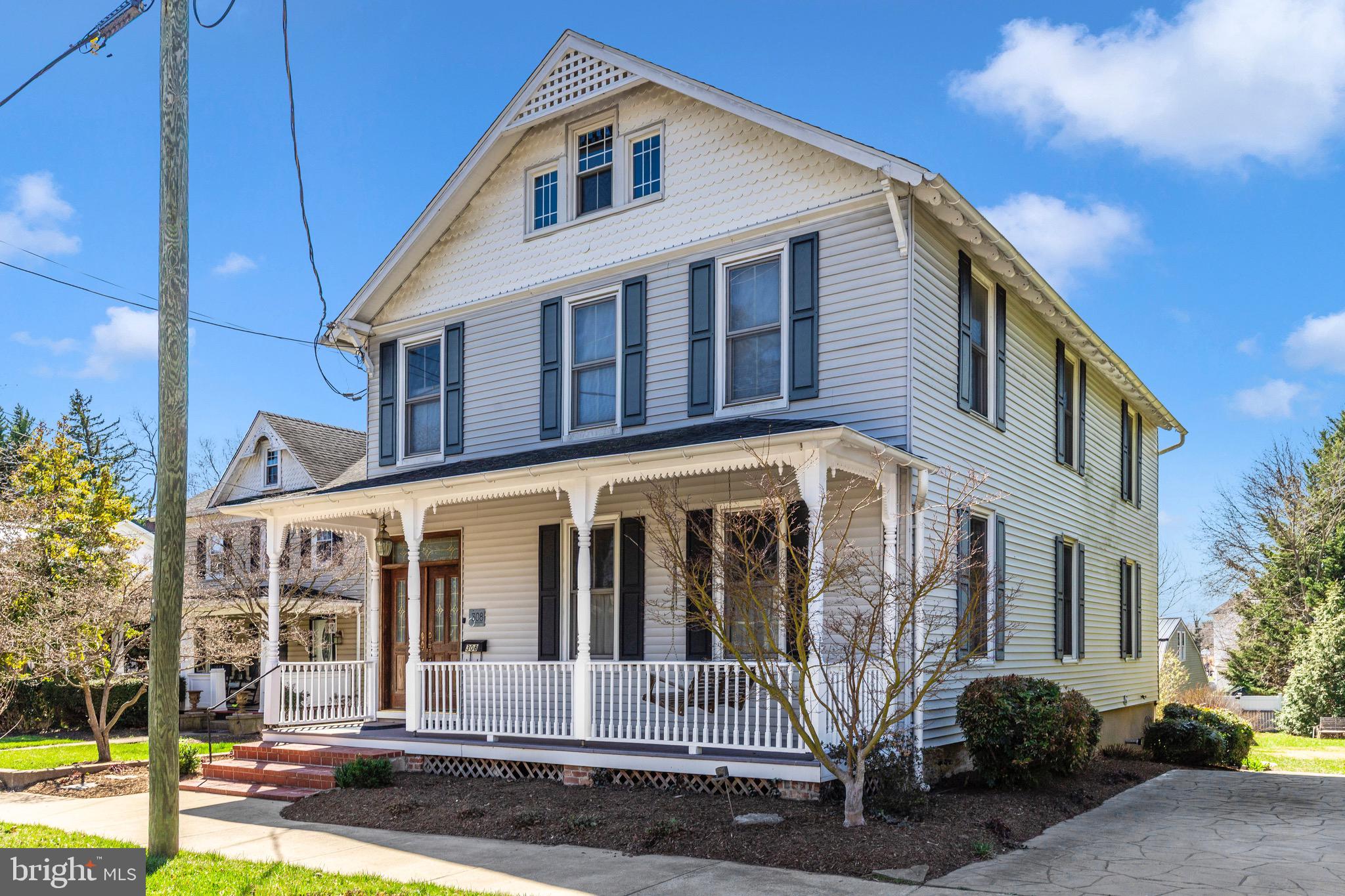 FINAL OFFERS DUE Sunday April 13, 2025 at 9pm.
Welcome to 308 S. George St, Charles Town, WV – a beautifully maintained 3-bedroom, 2.5-bathroom home in the heart of downtown, part of the Historic District’s Brown Zone since 2017. This home is a true testament to timeless elegance and modern convenience, with every detail thoughtfully upgraded while preserving its rich history.

Step inside and be captivated by the completely customized kitchen, remodeled by J&D Kitchens in 2018. Designed for the passionate baker, this space boasts a farmhouse deep sink, two ovens, a gas stove, and stunning granite countertops—a dream come true for any home chef!

The warmth of the formal dining room invites intimate gatherings, while the original stairways from 1904 and built-in bookshelves add to the home’s historic charm. The 2020 renovations brought in South Carolina Pine flooring, soft-close cabinetry, and modernized bathrooms with ceramic tiled walls and a spacious linen closet. The upstairs laundry area features a condensation dryer, eliminating the need for a vent.

In addition to its aesthetic upgrades, all plumbing was replaced and updated in 2020, and the entire electrical system was completely updated and upgraded the same year—ensuring efficiency, safety, and peace of mind for years to come.

Outside, the beautifully landscaped backyard offers a peaceful retreat, meticulously maintained to perfection. The detached garage/barn, once a historic carriage house, was repainted and updated with new windows in 2011, complete with its own electric panel. 

Significant upgrades include foundation repointing, a new support pillar, and a vapor barrier in the cellar (2021)—all ensuring this home’s longevity.

A home with this level of care, history, and craftsmanship is a rare find. Don’t miss your chance to own a piece of Charles Town’s past with all the comforts of modern living. Schedule your showing today!