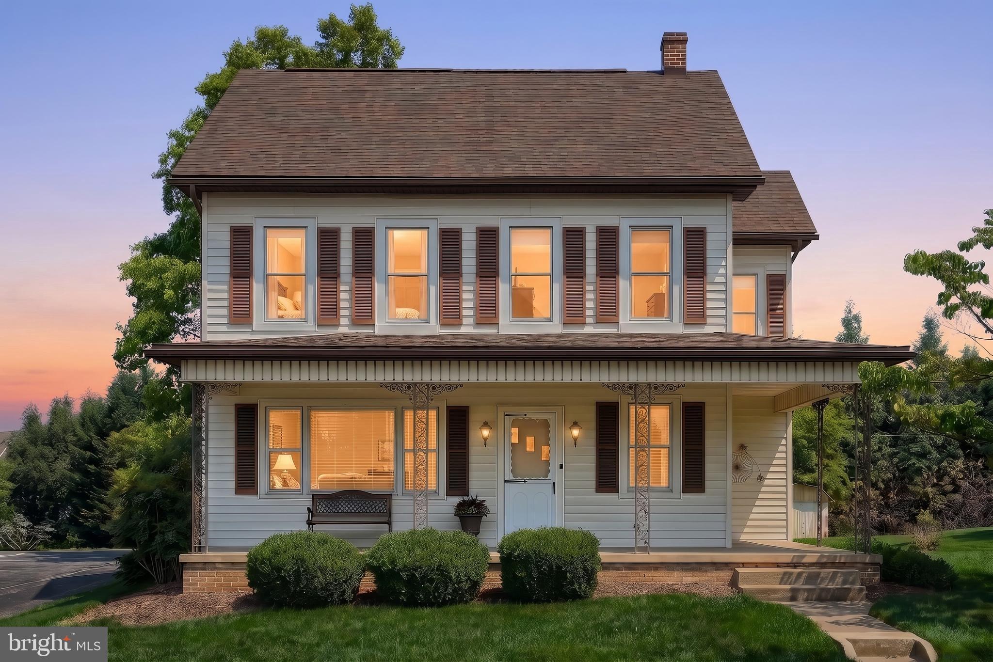 This charming 3 bedroom, 2 bathroom home in Dallastown School District will be ready for showings and new owners!
 Just the cutest little home with a wrap around front porch, covered back patio, private large yard. The six car parking pad in the back provides plenty of off street parking. The first floor provides a modern kitchen with concrete top island, laundry room, full bathroom, along with a dining/living room combo, and another living room or office. Three spacious bedrooms are upstairs along with another full bath. Walk up attic with the potential to be finished or just use for storage. Well maintained and updated, just waiting for new owners to make this house their home.