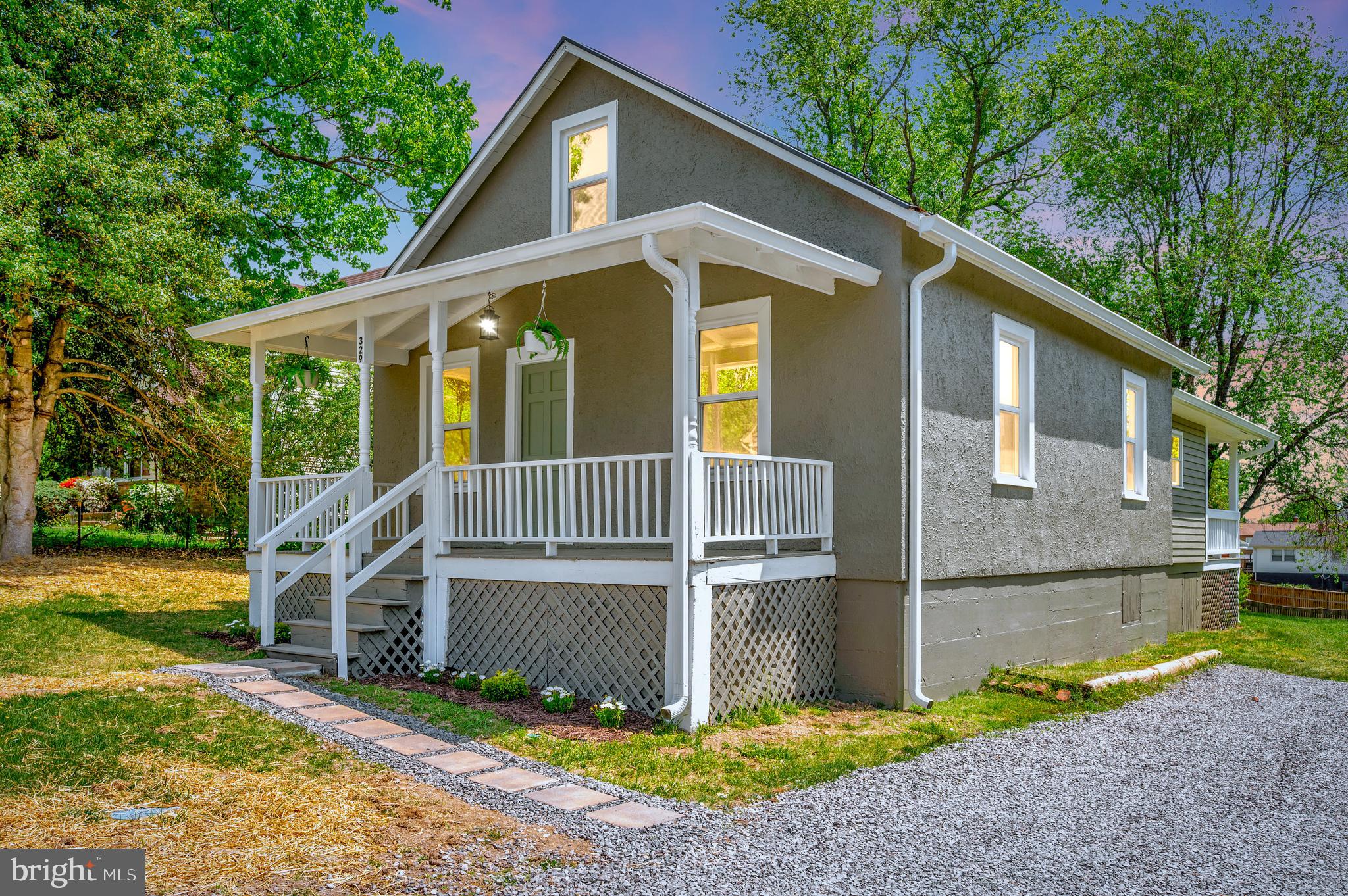 PLEASE NOTE seller is currently reviewing Multiple Offers----Beautifully renovated -- APX $90,000 in renovation/upgrades/repairs  --  Charming 2 bedroom bungalow with nice eat in kitchen, cozy living room and large family room.   Refinished beautiful Gleaming hardwood floors, NEW carpet,  NEWLY renovated kitchen, NEW renovated bath, NEW HVAC, NEW windows, NEW lighting & plumbing fixtures, Freshly painted inside & out,  huge usable unfinished attic,   NEW gutters, Enormous covered rear deck (apx 371 sqft), Very large front porch, Unusually large almost 1/2 acre lot-rare size lot at this price this close to town!!! very large garage/work shop (apx  672sqft)  with electric & attached covered carport/storage area,  9x14 dual shed, home located at end of street providing near 0 traffic.  Very very close to downtown-just a stone's throw from historic downtown Culpeper.  You'll enjoy easy access to shopping, dining, and entertainment, all within a very walkable neighborhood equipped with sidewalks.  Arguably The best priced/best condition/offering the most features-detached home for the money in 22701!!!  Apx $90K in reno cost in 2025!!!!  Tools & other items in garage at time of settlement will convey.