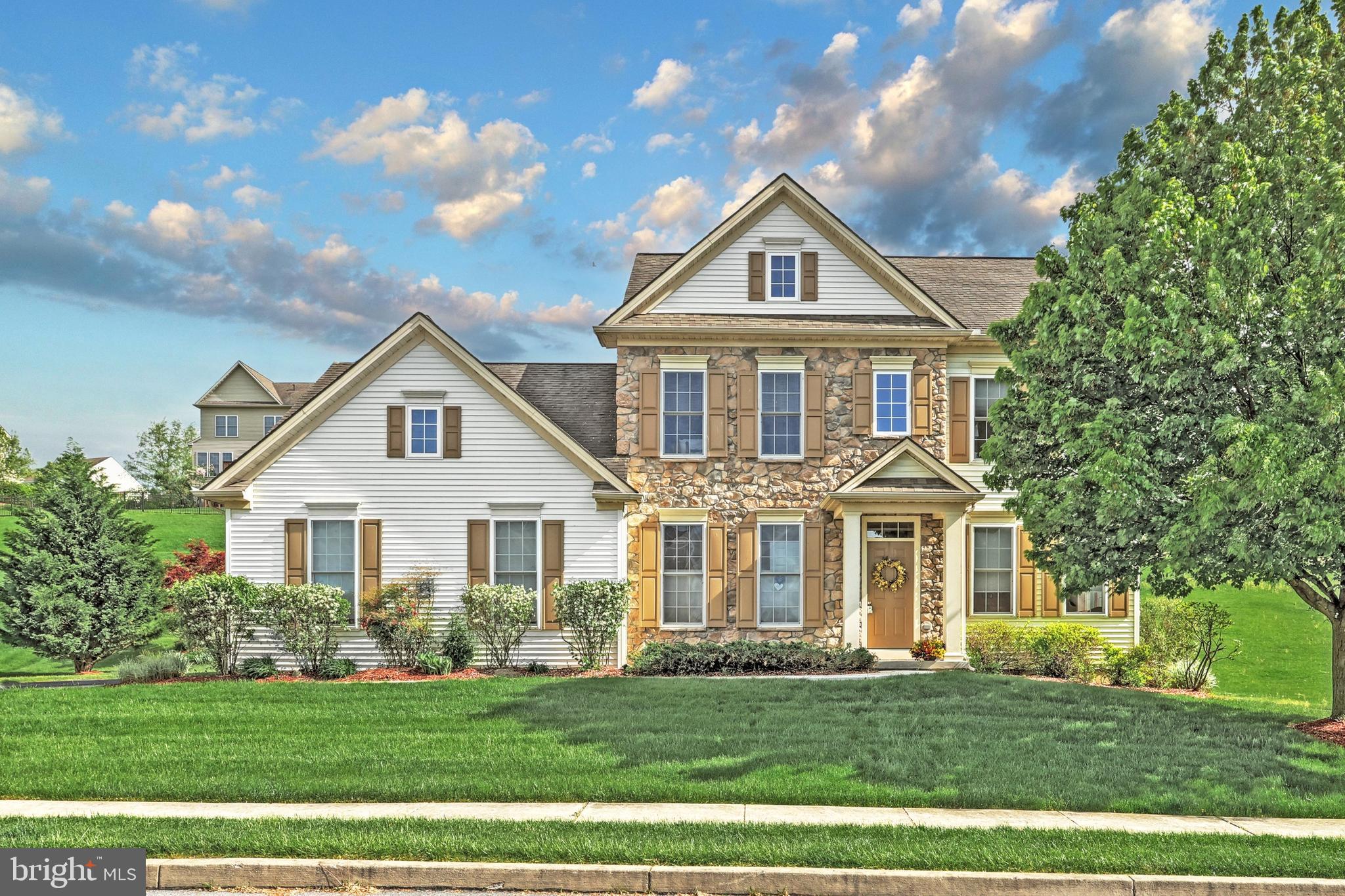 Whether you want a forever home to plant your roots or one to grow into. You are going to fall in love with this home.  This home is located in the Sage Hill development in Dallastown School's. The interior includes a 2 Story Foyer to a Formal Dining & Living Room to the Family Room with a Gas Burning Fireplace! First floor 9” Ceilings & a Tray Ceiling in the Family Room, that just adds to the Grand Feeling of this home! Open kitchen features Stainless Steel Appliances and Granite Counters, an Island with seating room, plus a Breakfast area. But wait, how about a Sunroom to enjoy that cup of coffee in the morning. The laundry room is conveniently located off of the side entry 2-car garage. The back yard is Designed for Entertaining with a stamped concrete patio & fire pit! Second floor features 3 great size Bedrooms &  a Hall Bath. The Owner’s Bedroom features a Tray Ceiling & Walk in Closet . The  Bath is equipped with a Soaking Tub, Walk in Shower, & a double vanity! The basement is ready for your creative ideas, there are two crawl spaces that leave plenty of room for storage. Make it quick, a home as gorgeous as this one will not last long on the market!