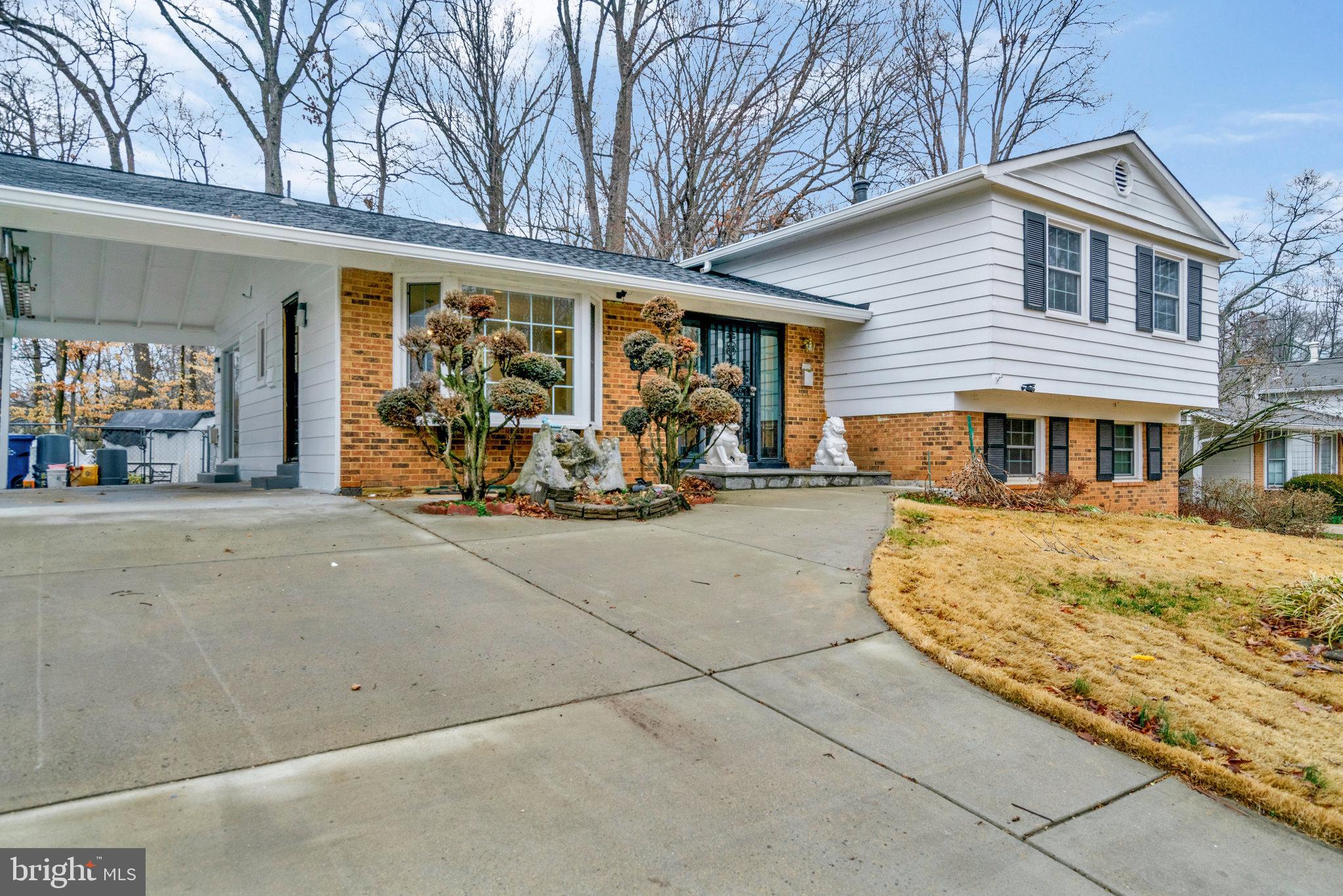 Located in highly-sought-after Woodson/Frost/Canterbury Woods school pyramid.  4 Bedrooms, 3 Full Baths, split-level single family home in Canterbury Woods neighborhood with easy access to Long Branch Park and Trail.  Plenty of space to entertain and relax with 1,491 sq ft on the main and upper levels, and 368 sf in the lower level Family Room, plus a bonus office/den.  The additional spacious sub-basement is perfect for all your storage needs.   Ready for your move in with updated kitchen and baths, fresh paint and refinished hardwood flooring throughout.  The main level has a spacious Living Room that opens to the Dining Room and eat-in Kitchen.  Upstairs, you have the Primary Bedroom with ensuite Bath, and additional 3 Bedrooms and a Full Hall Bath.  The lower level is equally spacious with a large Rec Room, additional 4th room perfect as a den/office, Full Bath, Laundry Room and Storage, with large sliding glass door that opens to the expansive paved back yard.  Easy commute - just minutes to I-495, I-495 Express, Express bus to Pentagon on Braddock Rd, less than 6 miles to Dunn Loring Metro, Springfield Metro, and Van Dorn Metro Station.  Audrey Moore Recreation Center, Northern Virginia Community College, King's Park Library, and George Mason University all in close proximity.  Endless shopping and dining opportunities: Tysons Corner Mall and Merrifield Shopping District within 10 miles, Trader Joe's, Whole Foods, King's Park Shopping Plaza, and Peet's Coffee. Annandale Boys & Girls Club, Annandale Sports Club, Braddock Road Youth Club & Burke Athletic Club offer a variety of recreational opportunities. Rent includes trash.