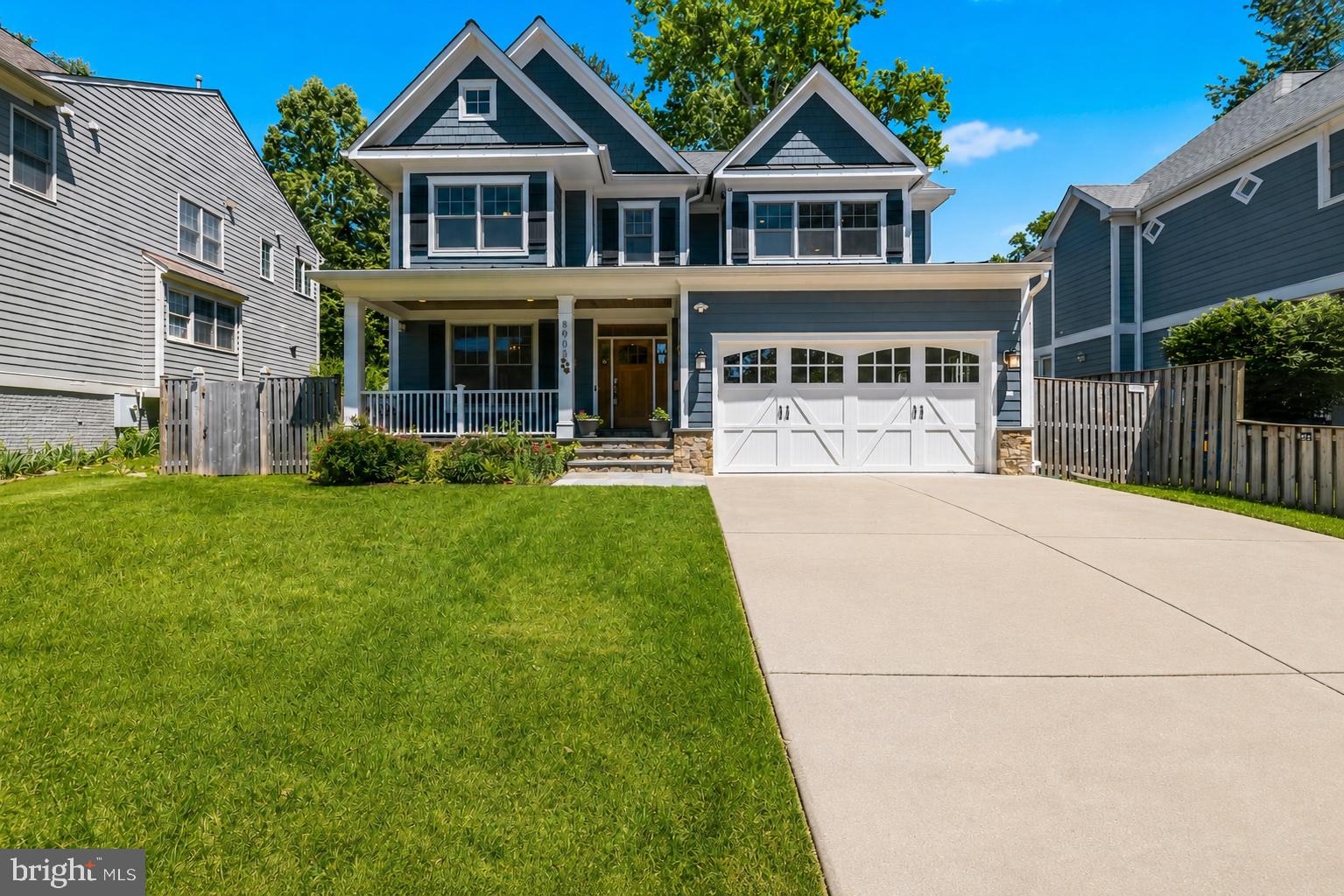 Set on one of Wyngate’s most coveted streets — a quiet, no-through-traffic block — 8905 Hempstead Avenue is an exceptional contemporary residence crafted by award-winning Bethesda builder Chris M. Conlan of CM Conlan Builders. Built in 2016, this distinguished single-family home offers three fully finished levels with approximately 5,622 square feet of thoughtfully designed living space. Featuring 6 bedrooms and 4.5 baths, the residence blends timeless craftsmanship with sophisticated modern design. Interior highlights include coffered ceilings, custom inlaid red oak flooring, two stone fireplaces, and a chef’s kitchen centered around a 48” BlueStar range — ideal for both everyday living and elevated entertaining. A welcoming front porch and attached garage further enhance the home’s comfort and functionality. Perfectly positioned just moments from downtown Bethesda, the property is within walking distance to local dining, shopping, and entertainment, while also located less than half a mile from NIH and Suburban Hospital. Convenient access to Old Georgetown Road, I-495, and I-270 provides seamless connectivity throughout the region.