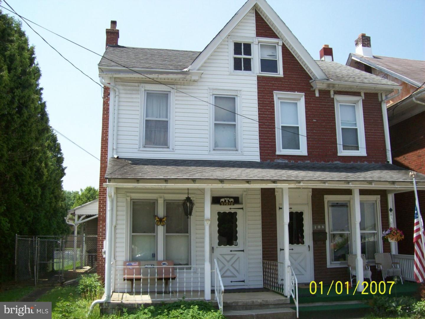 This is a great opportunity for an owner occupant or investor. This 3 bed, 1 bath semi-detached home located in Robesonia Borough, Conrad Weiser School District has endless possibilities. The main floor offers a spacious living room, dining room and kitchen along with an enclosed rear porch. The second floor has three bedrooms and a walk-up attic. The entire house has vinyl siding and  fairly newer roof. There is a really great fenced rear yard and a nice sized two car garage. The location is great, the total taxes are low and the home is priced to sell. The home is being sold as-is, call for a showing.