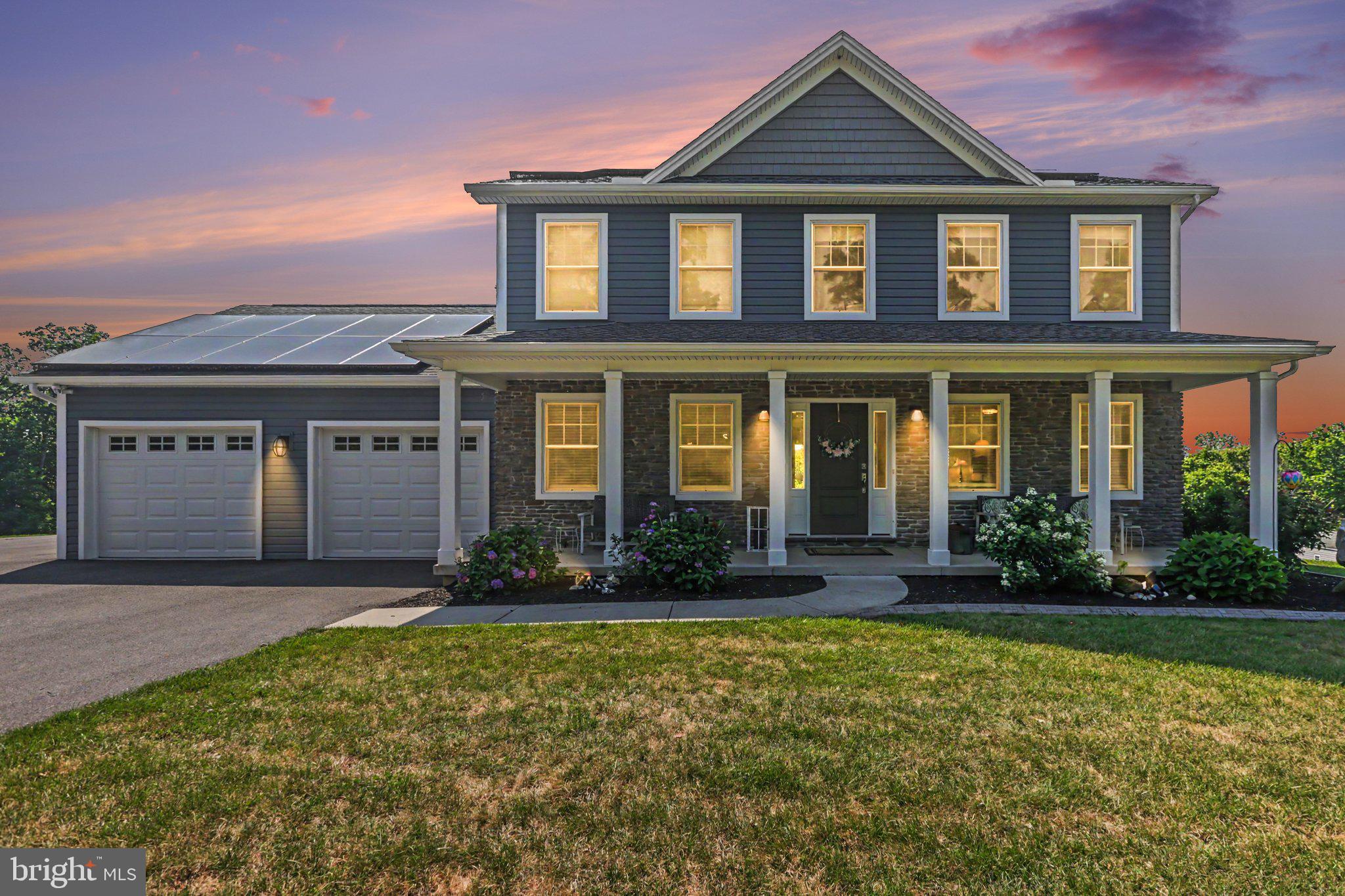 Waiting for you! This beautifully designed 4-bedroom, 2.5-bath residence offers the perfect blend of comfort, efficiency, and style. Situated on a desirable corner lot, this thoughtfully designed home features an ideal floor plan that provides both open gathering spaces and private bedroom retreats. The heart of the home is the well-appointed kitchen, complete with ample cabinetry, generous counter space, and a layout that seamlessly connects to the dining and living areas—perfect for everyday living and entertaining alike. Upstairs, the spacious primary suite serves as a relaxing retreat with its own private en suite bathroom, while the additional three bedrooms are all generously sized, providing flexibility for family, guests, a home office, or hobbies. The second-floor laundry room adds everyday convenience by placing laundry just steps from all the bedrooms. Step outside to the covered patio, where you'll enjoy breathtaking mountain views—an ideal setting for your morning coffee, evening sunsets, or outdoor gatherings. Adding even more value, this home includes paid-off solar panels, installed in 2025, offering energy efficiency and long-term savings without the expense of assuming a lease or loan. Current owners enjoy a 0$ electric bill only paying a $15 per month on-grid hook up fee. The garage provides ample storage space for vehicles, tools, seasonal items, and outdoor gear, helping keep everything organized. The property also boasts an oversized shed for additional toys and yard equipment. With its desirable corner location, smart and functional layout, spacious bedrooms, second-floor laundry, abundant garage storage, stunning mountain views, and valuable energy-saving features, this home truly checks all the boxes and is ready to welcome its next owners.