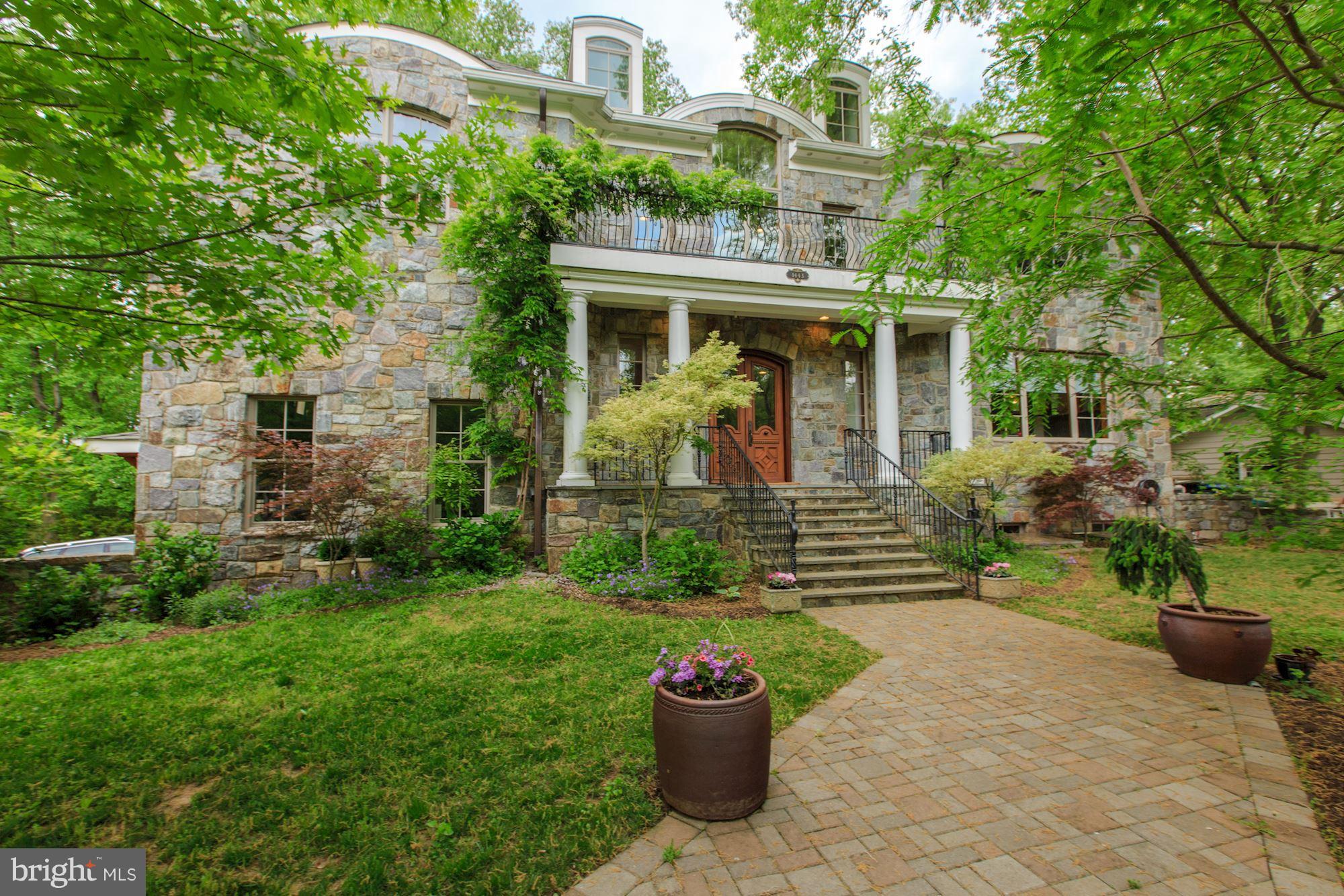 HANDSOME WELL BUILT IN 2010 BRICK AND STONE HOME ON 20,000+ SQ FT LOT, HIGH CEILINGS ON ALL LEVELS, GOURMET KITCHEN, ELEVATOR SHAFT, 3 CAR GARAGE WITH HIGH CEILINGS TO ACCOMMODATE LIFT, MASTER SUITE WITH 2 BATHS AND 2 WALK-IN CLOSETS, DINING ROOM CAN SEAT 20, BACK PORCH OVERLOOKING PRIVATE BACK GARDEN.