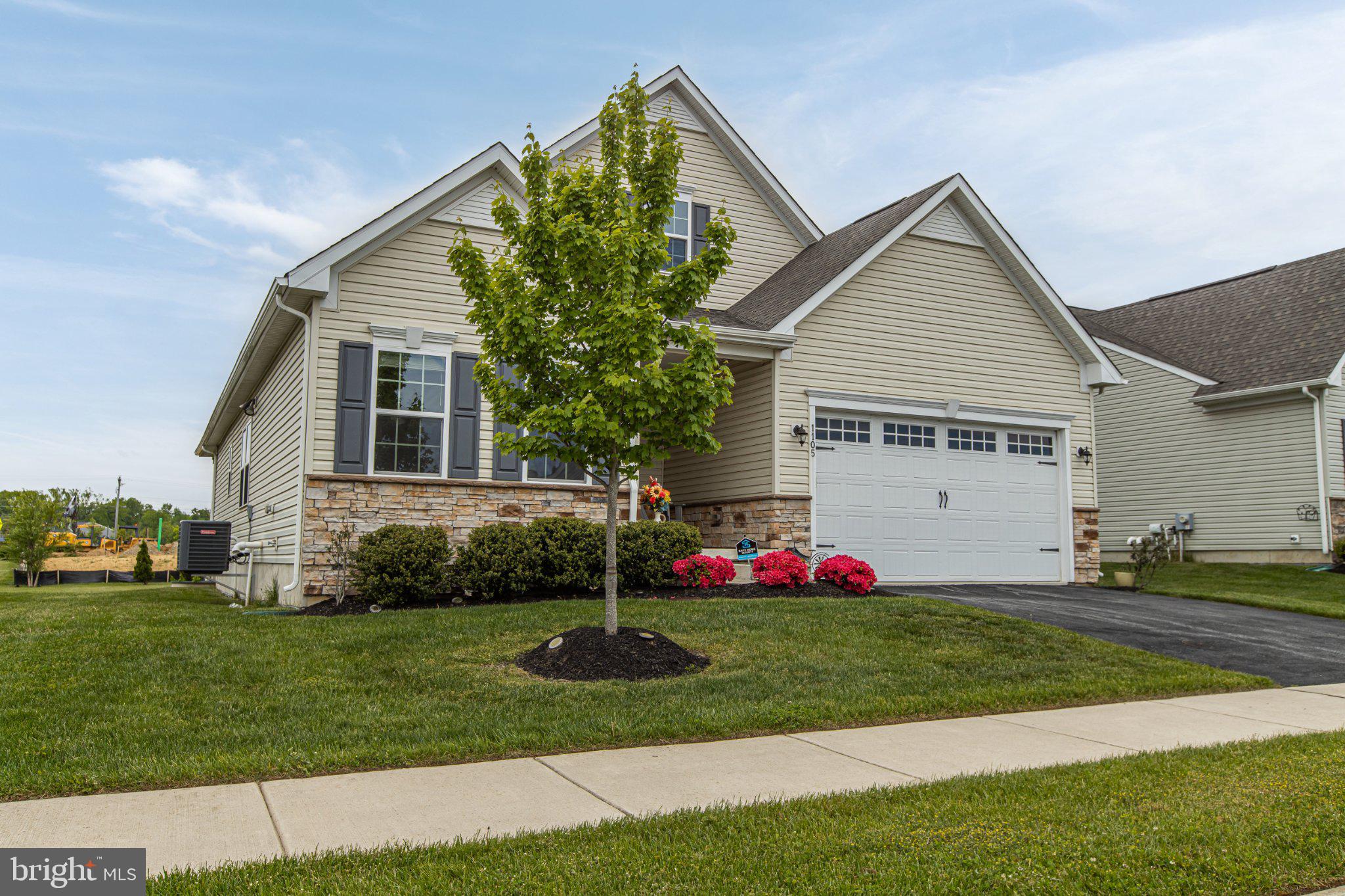 Looking for a home that offers space, comfort, and a simplified lifestyle? Welcome to 1105 Kayla Ln in Townsend, located in the desirable Preserve at Robinson Farms 55+ community. Built in 2019, this “like new construction” home served as a vacation home for the original buyers. This spacious layout offers approximately 2,925 sq ft of luxury living with 3 bedrooms and 3 full bathrooms. The main level features 2 bedrooms and 2 full baths, including a spacious primary suite, providing the ease of one-level living. The open layout offers a bright living area with a cozy fireplace and seamless flow into the kitchen and dining space, ideal for both everyday living and entertaining. This home features many of the upgrades you can longer find in the new construction homes in this development. 

The fully finished basement expands your living space with an additional bedroom and full bathroom, perfect for guests, extended stays, or a private retreat. There’s also plenty of room for a media area, fitness space, or hobbies.

Enjoy low-maintenance living with lawn care included, plus the convenience of an attached 2-car garage and driveway. Residents have access to community amenities including a clubhouse and maintained common areas, supporting an active and social lifestyle. A perfect blend of space, function, and ease of living awaits.