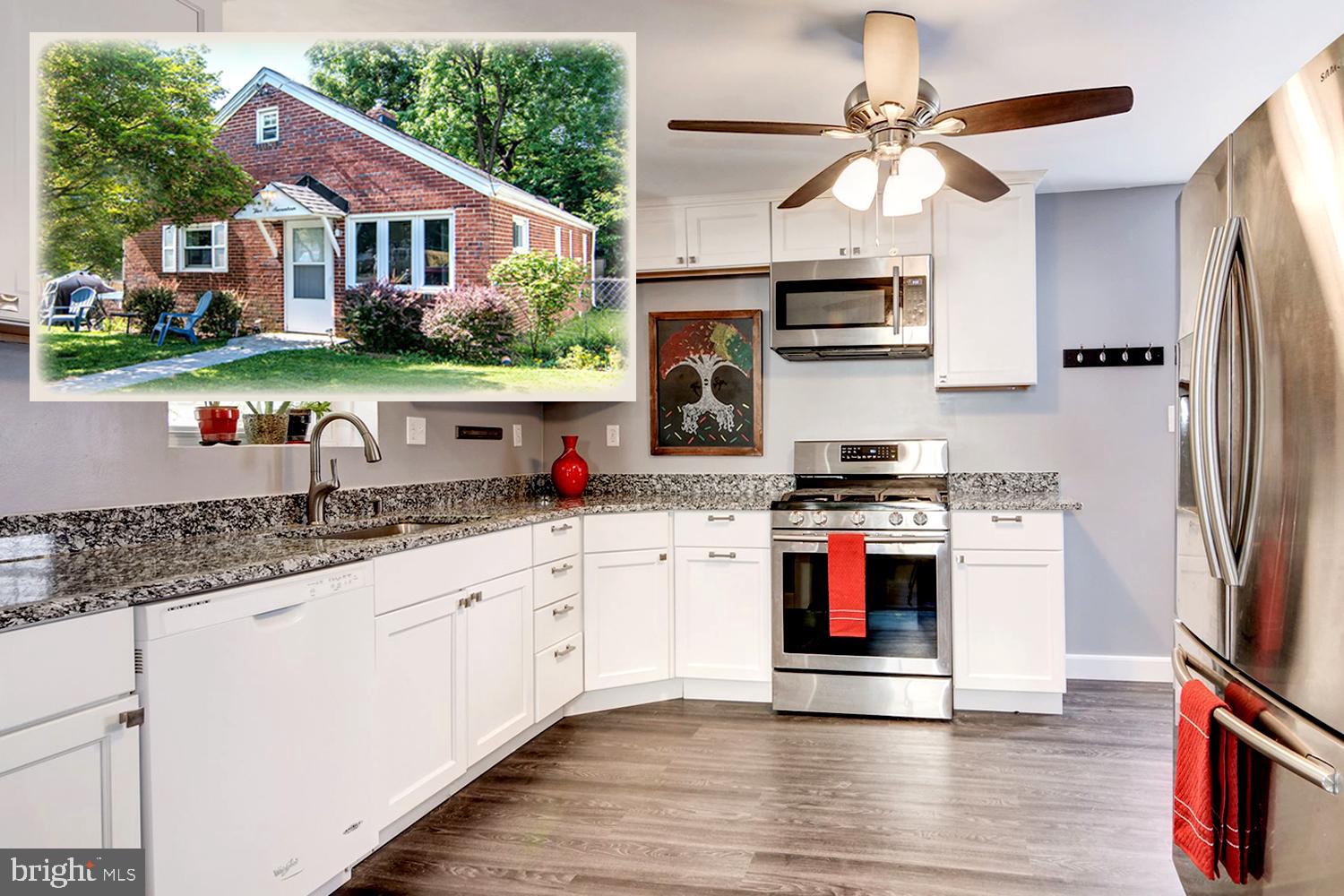 Beautifully remodeled Cape in a perfect location steps to the water.  Full kitchen renovation highlights this wonderfully cute home. Upstairs is finished and spacious and is perfect for a "3rd" bedroom AND office.  Hardwood floors adorn this freshly painted gem!!  Don't hesitate!!  Own a gorgeous single family home for the price of a condo!!!