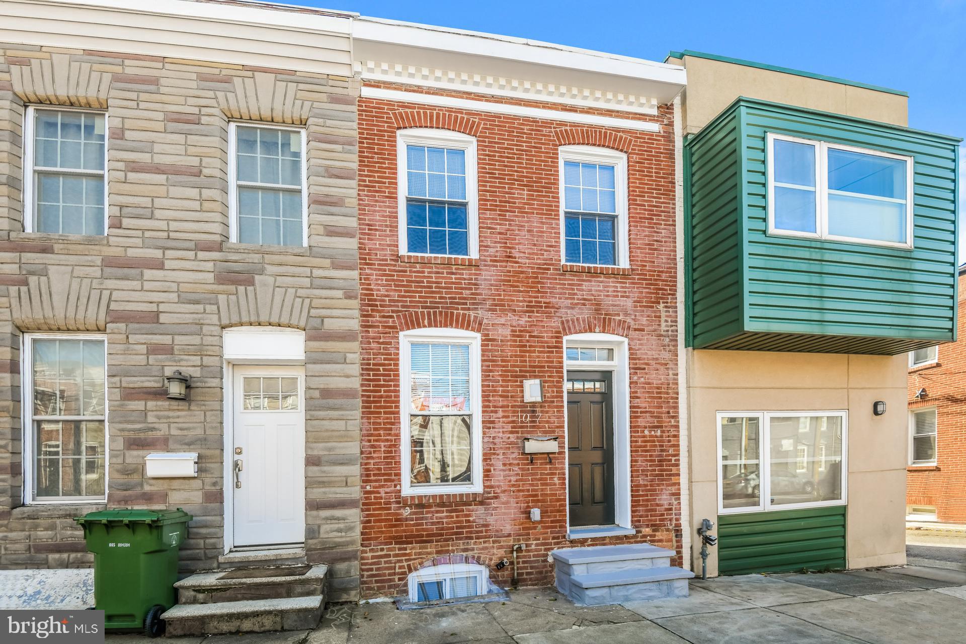 Welcome to this 2 bedroom, 1.5 bathroom townhome in Baltimore. As you enter, you are met with an abundance of natural light displaying the hardwood flooring throughout the living space. The kitchen is ideal for entertaining with abundant storage and counter space, solid counters, and tile flooring. The primary bedroom enjoys a vaulted ceiling and a private balcony. Venture to the back to find a large deck for outdoor dining and relaxation.