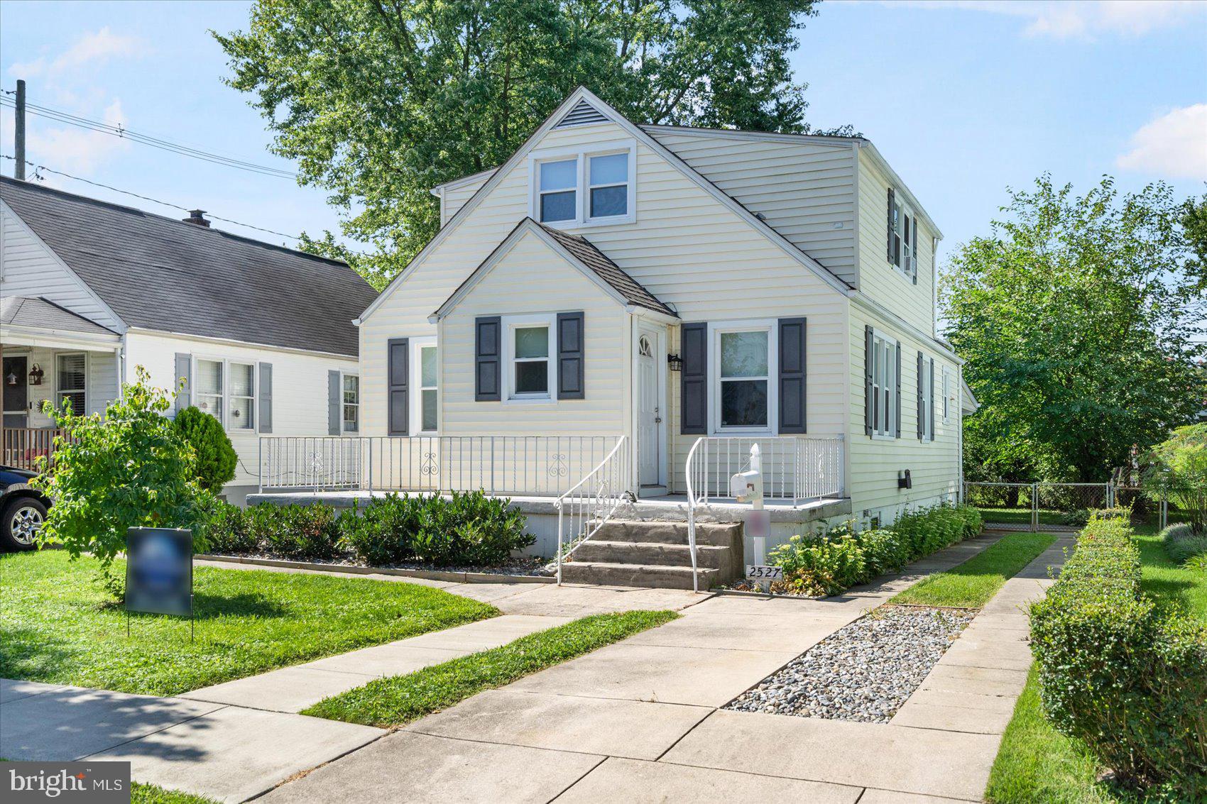 Tenant Moved Out & Seller is Ready to Sell this Beautifully Renovated 4 Bed / 2 Full / 1 Half Bath Porch Front Cape Cod on a Secluded St. in Harford Park. This home offers off street parking, a fully fenced back yard with covered patio that is great for relaxing or entertaining with friends and family. The home boasts an open floor plan with refinished hardwood floors on the 1st and 2nd level with a new custom kitchen with designer cabinets, granite counters, stainless steel appliances and tile floor. The home offers EZ one floor living if needed with two bedrooms on the main level and full bath along with a full living room & dining area. THE 2ND LEVEL IS A FULL UPSTAIRS WITH 8 FOOT CEILING HEIGHT UNLIKE ALL OTHER CAPE CODS WITH ANGLED CEILINGS. THE UPPER LEVEL OFFERS TWO MORE BEDROOMS, A FULL BATH AND A BONUS ROOM THAT WOULD BE IDEAL FOR A NURSERY DEN/OFFICE. The fully finished lower level offers a full family room, half bath, laundry room, furnace & storage rooms. The home has custom window blinds throughout. The roof is an architectural shingled roof within 5 years old. This home is turnkey and ready to go!!!