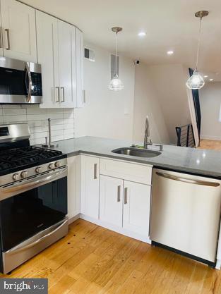 AVAILABLE 8/1/2023! 

Live at 2901 W Diamond St, a 3 Bedroom 1 and a Half Bathroom. This must-see home is very unique split-level home in the Brewerytown/ Strawberry Mansion area. This newly renovated home features a lower level with access to a private yard. The main level features an open layout with a contemporary new kitchen and powder room. The top-level has 3 spacious bedrooms and 1 bath. This home is truly a must-see. It's conveniently located just minutes from Center City, Fairmount Park, and Temple University. Ideal for renting, tons of new construction all around. Garage is NOT included. Tenants pay all utilities.