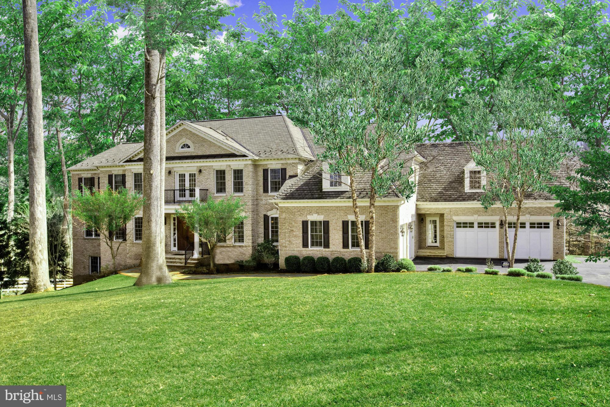 Captivating home at an amazing price! 1+ acre backing to woods. Close to 11,000 SF living space. 4 Car Garage, 6BR/7.55BA. Entertainer's dream w/ spacious rooms, beautiful gourmet kitchen, 2-story great room, scenic views & separate au pair suite. Professionally landscape yard w/ saltwater pool & spa, Loggia, stone fire pit & tree house. On private cul-de-sac.
