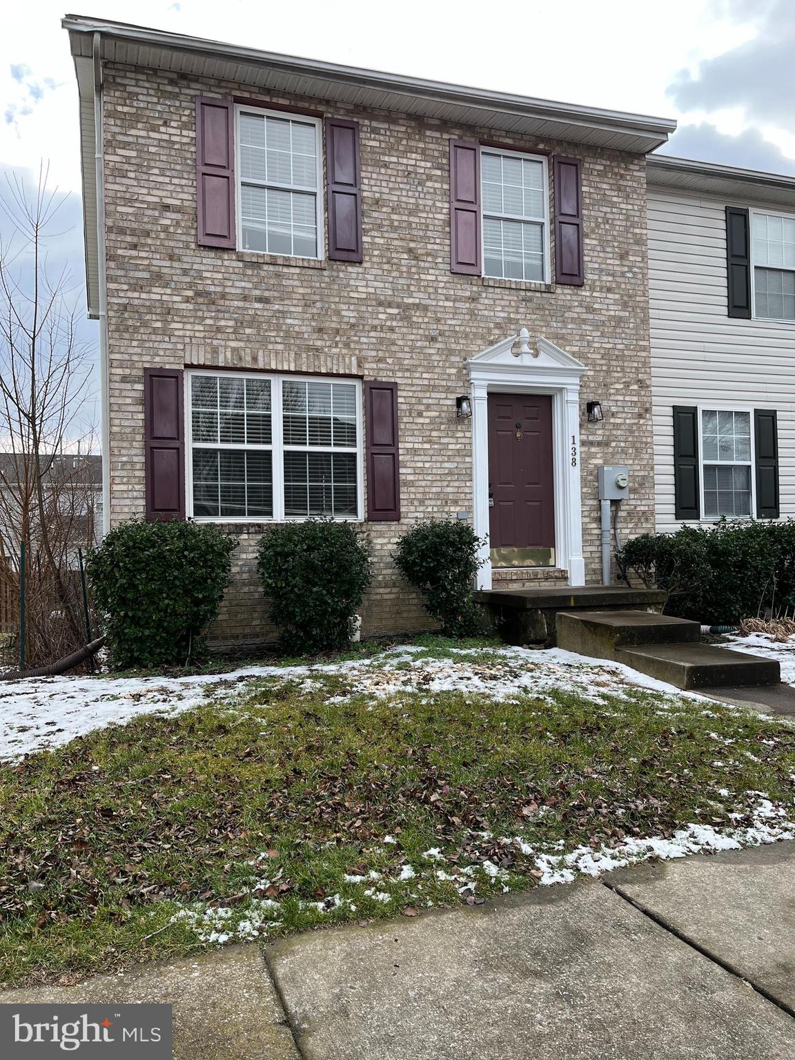 Lots of room in this renovated end townhouse. Kitchen with granite counter tops, bathroom with marble tile, new flooring, fully finished basement with bedroom and full bath, two large bedrooms on second floor, large deck. Pets on a case by case. No cats. No smoking.