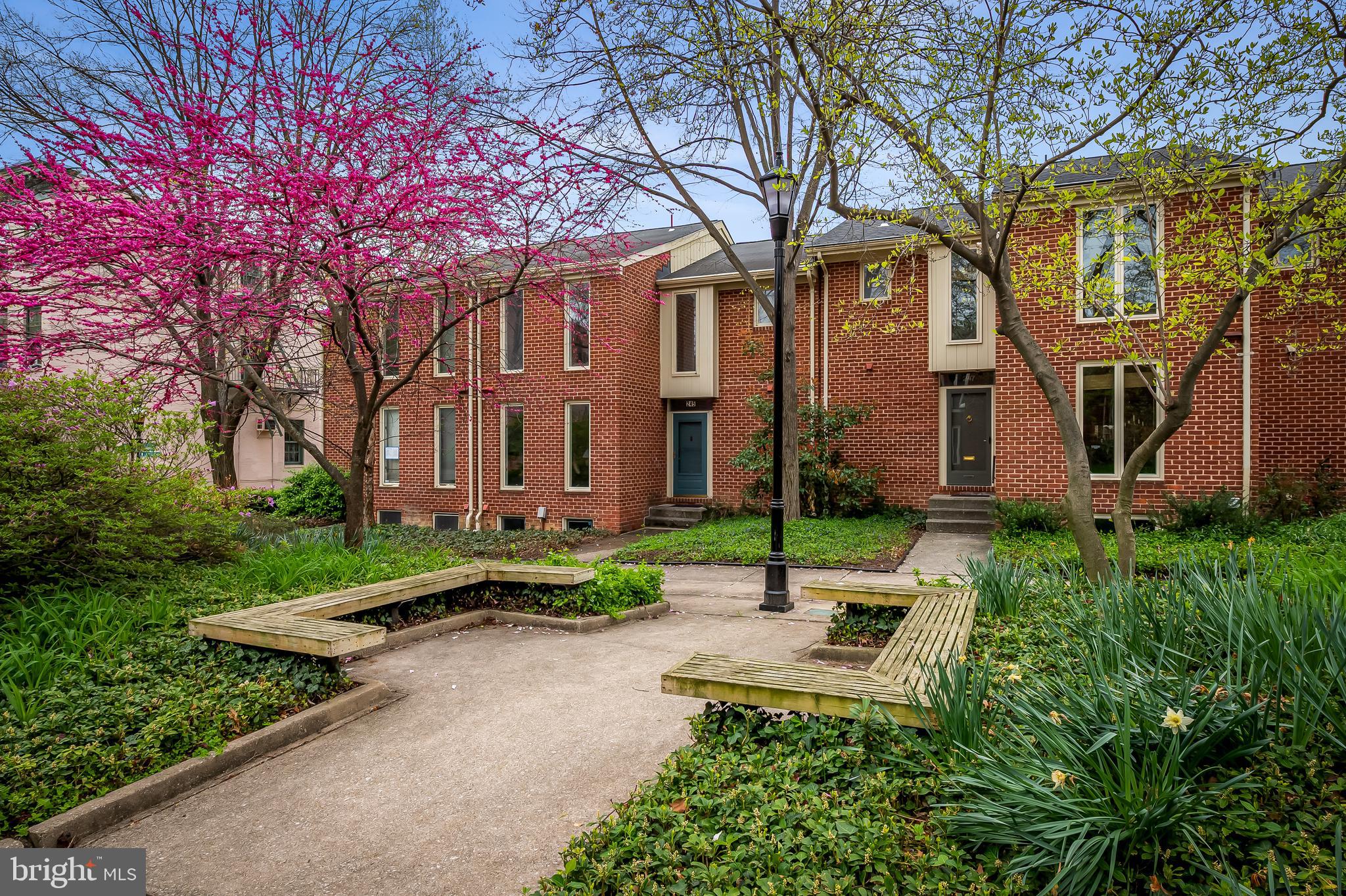 Fantastic opportunity to purchase a contemporary townhouse in Historic Bolton Hill. Located on a quiet non-thru street, facing a beautiful park with trees and benches is what locals call "Lions Park". No old house woes here. Built in 1979 this three level townhouse has two off-street parking spaces. The main level has a very flexible first-floor floorplan, perfect for your home office, including an updated kitchen, half bath, and large living room with a wood-burning fireplace and dining area. The second floor has a large primary bedroom with a walk-in closet and renovated primary bathroom along with 2 additional bedrooms and a new full hall bath. The lower level has a laundry room with a washer and dryer. The rest of the space is unfinished making it perfect for a studio, workshop or just storage. Bolton Hill is a beautiful neighborhood and community, conveniently located steps to Penn Station, MARC Train to DC, Light Rail, U of Baltimore, U of Maryland, MICA, Peabody, Restaurants, Cafes, Shopping and so much more city life has to offer. Listing agent is a long time neighborhood resident. Love city life in Bolton Hill!

Updates and Age of Systems: 2025 Repainted Interior and Exterior, Refinished Living & Dining Room Wood Floor, Remodeled both 2nd Floor Bathrooms down to the studs, New Shed Doors, New Rear Fence. 2024 Heat Pump Annual Service (June), New Microwave. 2020, New Heat Pump. 2021 New Washer & Dryer. 2016 New Kitchen. 2014 New Sump Pump. 2010  New Roof. Note-Windows are original and should be replaced in the future. The fireplace works but it is being sold as-is.