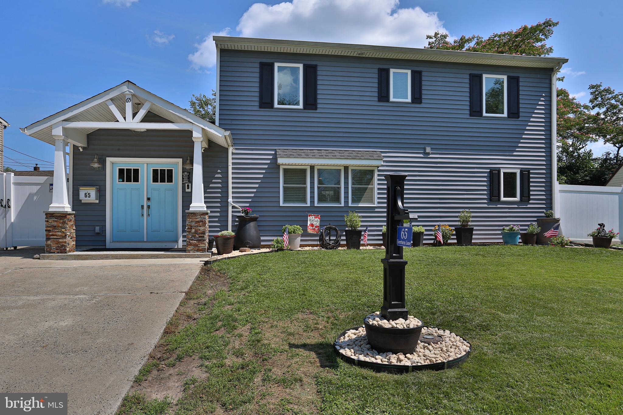 Welcome to 65 Everturn Lane, a beautifully renovated Colonial located in the award-winning Pennsbury School District. Completely remodeled from top to bottom, this move-in-ready home offers 3-4 bedrooms, 2 full bathrooms, and a thoughtfully designed floor plan filled with quality finishes and modern updates throughout.

As you enter through the custom-framed entrance, you're welcomed by a spacious foyer featuring additional storage on both sides of the hallway. The inviting living room is filled with natural light and offers recessed lighting and a ceiling fan, creating the perfect space to relax or entertain. Just beyond, the stunning eat-in kitchen serves as the heart of the home, boasting custom cabinetry, butcher block countertops, stainless steel appliances, recessed lighting, and plenty of room for everyday dining and gatherings.

Continuing through the first floor, you'll find a spacious primary bedroom, an additional bedroom currently equipped with a Murphy bed that offers excellent flexibility as a guest room, home office, or playroom, a beautifully updated full bathroom, and a convenient laundry room.

The second floor provides a private retreat featuring two generously sized bedrooms, each with recessed lighting, ample closet space, and room for a variety of furniture layouts. Whether used as additional bedrooms, guest accommodations, or dedicated workspaces, these versatile rooms offer endless possibilities. The beautifully remodeled second-floor bathroom is highlighted by custom tile work, a spacious walk-in shower, modern fixtures, and designer finishes, creating a spa-like atmosphere.

Step outside to your fully fenced backyard oasis, complete with a white vinyl privacy fence, a paver patio perfect for outdoor entertaining, a metal gazebo for relaxing in the shade, and beautifully maintained garden beds surrounding the perimeter of the yard. A large driveway provides ample off-street parking.

Every inch of this exceptional home has been thoughtfully renovated, allowing the next owner to simply move in and enjoy. Combining timeless Colonial charm with today's modern conveniences, this home offers an outstanding opportunity in one of Bucks County's most sought-after school districts.