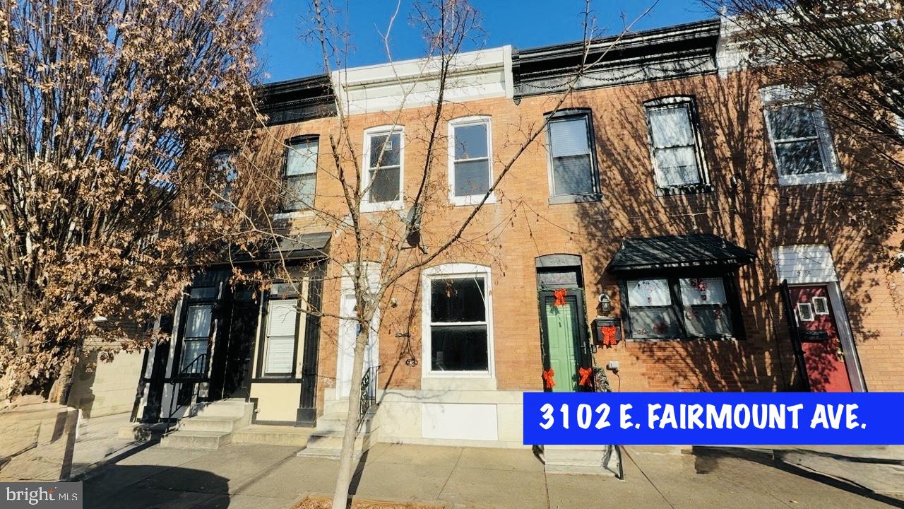 Brick interior rowhome located in the desirable Patterson Park area offering 3 bedrooms, 2 full baths, and 1 half bath. Features include a finished basement, solid two-story layout, and over 1,700 total square feet. Property presents a strong value-add opportunity for buyers looking to renovate and customize or investors seeking long-term appreciation in an established neighborhood. Convenient to major commuter routes, parks, and city amenities. Property sold strictly as-is. Buyer to verify ground rent and all property details.