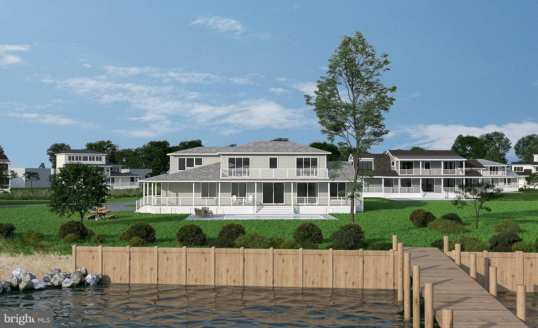 Centrally located between Easton and St Michaels and just a stone's throw from the Oxford Bellevue Ferry on the Tred Avon, one of Talbot County's premier waterfront communities with 13 half acre to 1.5 acre home sites, nine lots with water views and four waterfront lots to choose from.  The community features its own private beach and kayak launch with nearby public park with playground and marina.  Just minutes to Talbot County's favorite waterfront towns by car, bike, or boat.  The community features Coastal style homes built by Paquin Design Build with several floor plans to choose from offering open floor plans with great rooms that flow into the gourmet kitchen, and three to five bedrooms.  Homes ranging at 2,300 square feet expanding to 3,500 square feet.  Wraparound porches designed to entertain with views of the Tred Avon.