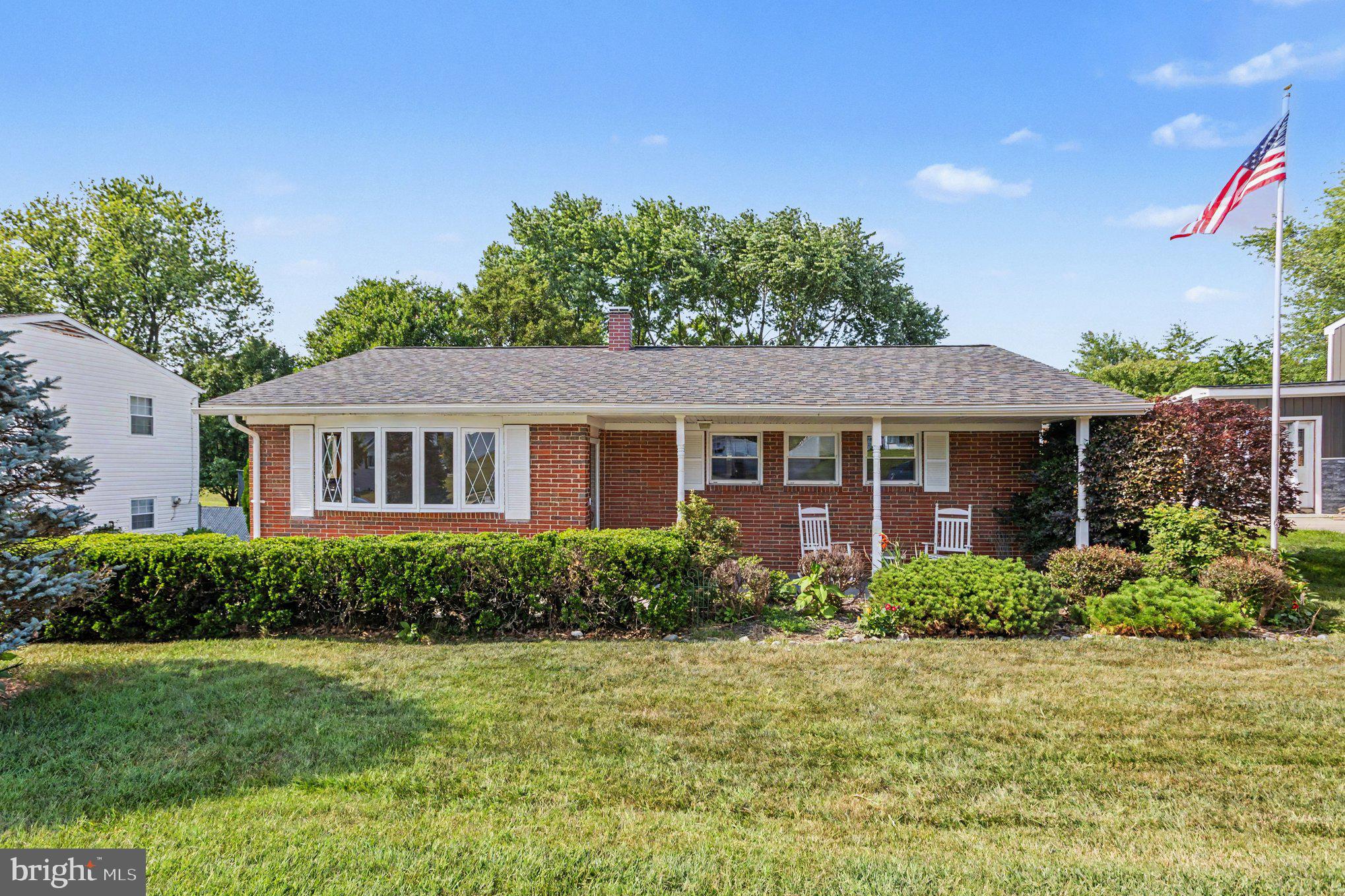 Charming all-brick rancher offering the perfect blend of comfort, character, and outdoor enjoyment! This beautifully maintained home features 3 bedrooms and 2 full baths, gleaming hardwood floors, and an updated kitchen complete with granite countertops. The show-stopping 16' x 21' bonus family room includes a raised ceiling, walls of windows, and abundant natural light, creating the ideal space for gathering and entertaining. Step outside to the expansive 16' x 20' composite deck with a  custom retractable awning—perfect for relaxing in the shade or hosting guests.
The finished lower level adds even more living space with luxury vinyl plank flooring, a full bath, an egress window offering potential for a future 4th bedroom, a workshop area, an oversized laundry room with extensive cabinetry and countertop space, a bonus refrigerator, and plenty of additional storage.
The true highlight of this property is the incredible backyard oasis featuring mature landscaping, beautiful trees, and garden spaces that create a peaceful retreat. The backyard includes an invisible fence and provides access to a right-of-way leading to the scenic trails of Gunpowder Falls, creating the perfect setting for both pets and outdoor enthusiasts alike.