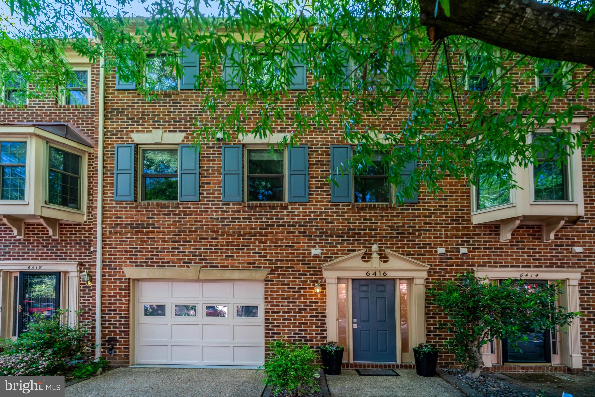 **Open House Saturday June 6th, Noon-2:00 PM** This is a GEM!  Rarely Available, Sun-Soaked & Updated, All-Brick home in Superb Location.  Small Community of only 19 Charming Townhouses on a Picturesque, Quiet, Tree-Lined Street.  Three Meticulously Maintained and Superbly Updated Levels - All Above Grade - with Spacious Rooms, Fresh Paint, Custom Fixtures and Finishes throughout.  Spacious Dining Rooms with Hardwood Flooring & Custom Cabinet "Divider" leads to Sun-Drenched Living Room w/Hardwood Floors. Wonderfully Updated, Table-Space Kitchen with Newer Appliances, Custom Cabinets & Counter Tops - Loads of Storage and Counter Space. Powder Room on Main Living Level, too. Upstairs there is a King-Sized Primary Suite w/Handsome, Fully-Updated Full Bath with Skylight, Custom Walk-In Closet and Great Storage. Two Additional Bedrooms and Updated Hall Bath with Second Skylight complete the Upper Level.  Entry Level Family/Recreation Room with Fireplace and (2nd) updated Powder Room.  Sliding Glass Doors lead to Gorgeous, Fully-Fenced Private Patio with Great Landscaping & Extensive Hardscape that backs to Treed Common Area - perfect for Relaxing, Entertaining and Dining Under the Vine-Covered Trellis.  There's an Oversized 1-Car Garage, too. Wonderful Community with LOW Monthly Fee and Easy Access to 495, 395, DC, National Airport, Old Town, Restaurants, Shopping and Much More.  Truly a Rare Find and a Superb Value, too!