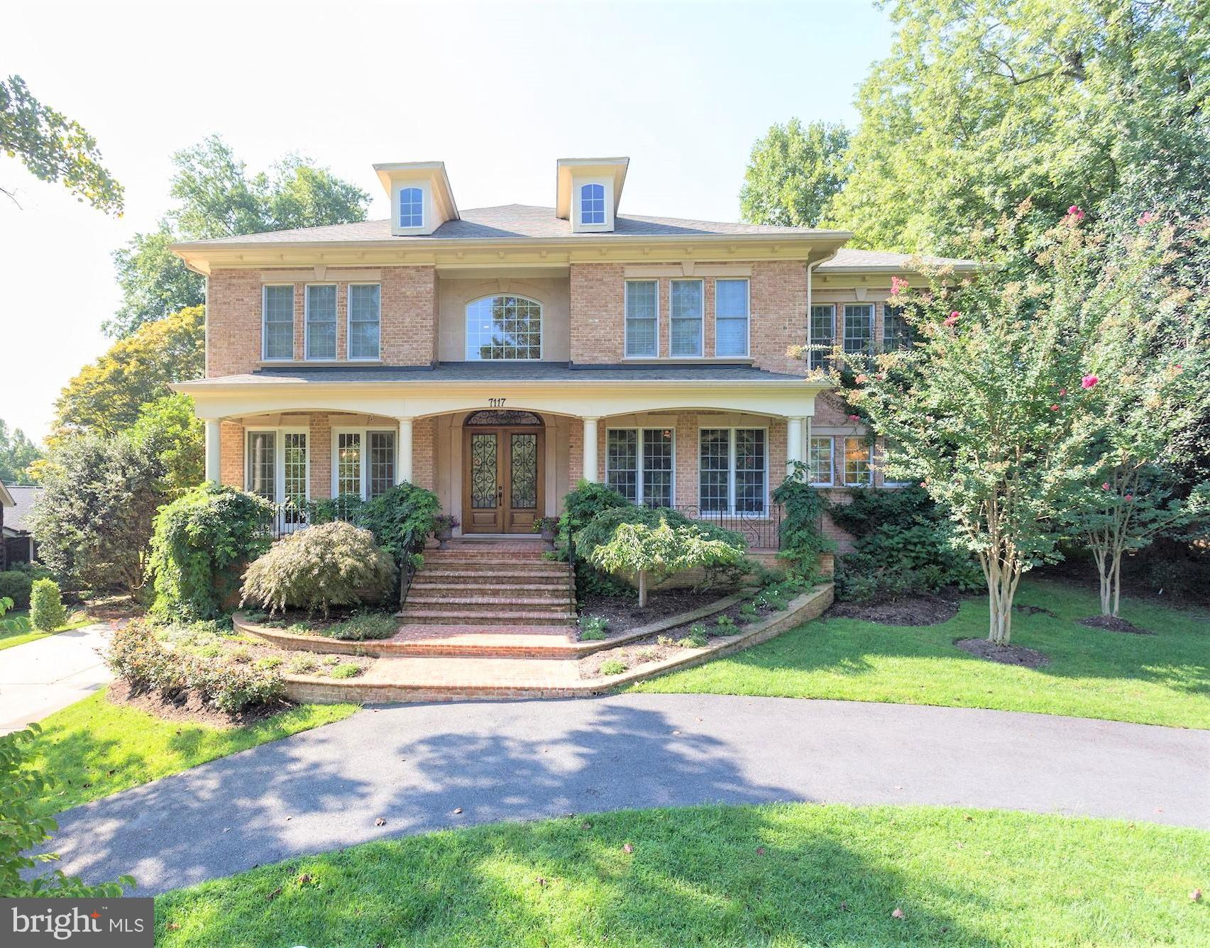 SPECTACULAR LUXURY CUSTOM BUILT ESTATE HOME in PRIME LOCATION in WORLD CLASS LANGLEY HS pyramid. ** WARMTH & ELEGANCE in desirable McLean neighborhood. ** Features ELEVATOR and MAIN LEVEL BEDROOM. ** Welcome to one of the finest Quality custom built homes in the nation's capital. 7117 MATTHEW MILLS Road is sited on a .36 acre lot in an established McLean subdivision . ** This stately residence with open classic contemporary floorplan with over 9700+ sq ft. of warm living space enables entertaining on a grand scale. ** Elegant formal 2-story reception area opens to a magnificent open foyer leading to a sunlit Great Room flanked by a grand curved entry way. A formal dining area with bar, Butler's Station, Elevator and Caterer's Kitchen. ** Library Study has walnut stained classic detailed crown molding & French doors. ** Enter a welcoming Gourmet Chef's Kitchen featuring custom conveniences, oversize granite center island accommodates seating for 8.** Expansive main kitchen exudes elegance, warmth, utility & accessibility. ** Professional grade stainless steel appliances 6 burner Thermador stove, 48" KitchenAid refrigerator & wall oven with warmer Bosch dishwasher & 2nd full kitchen & pantry with trash chute. ** Dining areas flow to a warm & inviting family room featuring coffered ceiling, gas fireplace and a wall of UV blocking French doors leading to sundeck. ** Private tranquil backyard. ** Enjoy relaxed outdoor entertaining & peaceful respite w/ soothing sounds of a waterfall & Koi pond. ** Beyond the expansive open kitchen is a music conservatory sunroom featuring a vaulted cathedral ceiling, grand Palladian topped wall of windows & side wall of glass doors to deck. ** Past the study, a recessed entrance French doors lead to a sun filled Main Level Master bedroom with private glass door to deck. ** A luxurious inviting spa-like oversize bath features imported onyx stone tile, multiple spray shower heads, steam sauna & floating glass shower door. ** Granite vanity with two sinks and an elevated Jacuzzi soaking tub. ** 2 walk-in closets with built ins complete the main level Master bedroom. ** Upstairs are 4 additional bedrooms, one is a 2nd Owner's Suite with separate sitting area w/ generous expandable walk-in closet. ** Within this ample closet with built ins, there is a discrete finger-print accessible wall-safe to store valuables. ** This UL 2nd owner's suite also features a luxury bathing spa with oversize Jetted Jacuzzi soaking tub, twin sinks, double shower with floating glass door & private toilet. ** A neo classic Mediterranean style wrought iron rail staircase leads to an over size open landing on the upper level & features these 4 generous en suite bedrooms. ** Three additional bedrooms each with their own full bath, glass shower doors & artisan detailed tiling. ** One bedroom features a 3-D huggable tree, white picket fence & privately commissioned custom wall mural hand painted by a local artist to delight young guests, a bonus area & plantation shutters. ** Upper level also features enclosed refreshment area with mini refrigerator, cabinets & sink. ** The home's lower entertainment level features 6th en suite bedroom, au pair, in-law, office, full kitchen & bar, large home theater, cinema, gaming recreation room area for pool or ping pong table, Large utility, storage room. ** Residence features ample parking to accommodate large scale entertaining. ** An oversize side load 4 car tandem garage & 2 driveways. ** This Builder's custom estate home features closed circuit secure globally accessible recorded video monitoring security system.** New roof & new solar panels. ** One of a kind solidly built architectural masterpiece luxury home minutes from Great Falls National Park, nature trails, hiking, biking, equestrian trails, GW PKWY, Intl airports, 495, 95, 66, 123. Minutes to DC, MD, Tyson’s, shopping, fine dining & amenities. Owner retired luxury McLean based builder. Licensed in VA.