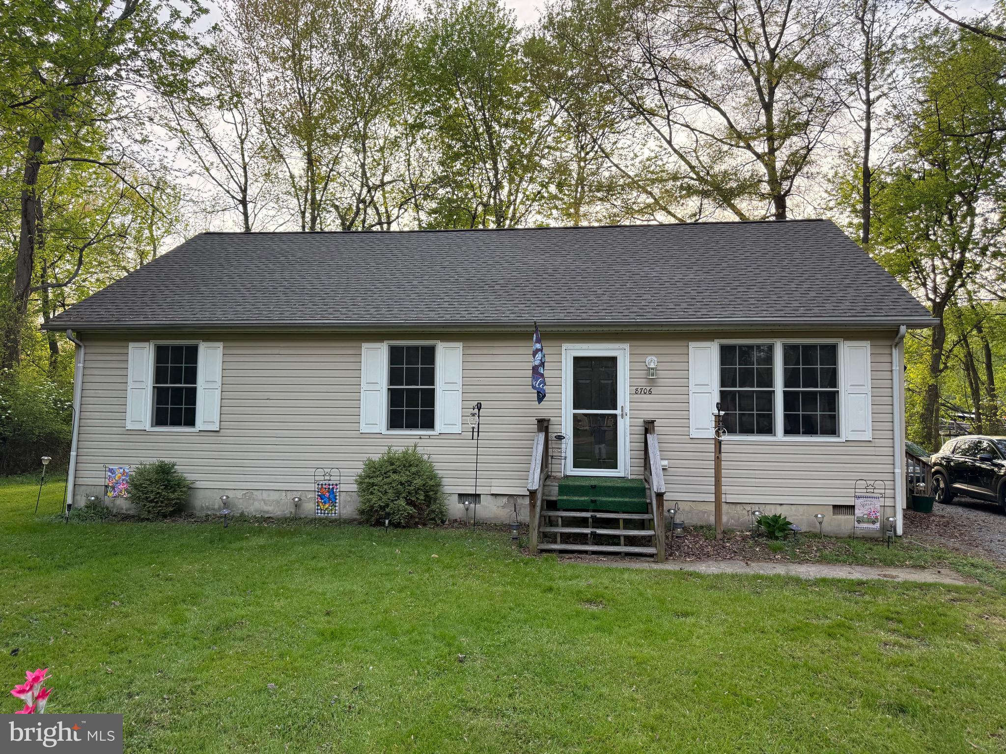 Welcome to Tolchester Estates, a charming community near the Chesapeake Bay. This 3-bedroom, 2-bath rancher features updated HVAC, gas cooking, an upgraded propane hot water heater, and a recently replaced roof system in March 2026. The property is served by public sewer for added ease and reliability. Step outside to a large rear deck, perfect for entertaining or relaxing while enjoying the peaceful surroundings. The home also offers plenty of storage space in the attic, providing added convenience and functionality. Residents enjoy access to a private community beach and boat ramp. Also conveniently located within walking distance to Tolchester Marina and Shanty Beach Bar, offering outdoor entertainment throughout the summer months.
Approximately 10 minutes to Rock Hall and 20 minutes to Chestertown, this home offers the perfect blend of comfort and rural living. Enjoy all that Tolchester has to offer at 8706 Elm.
