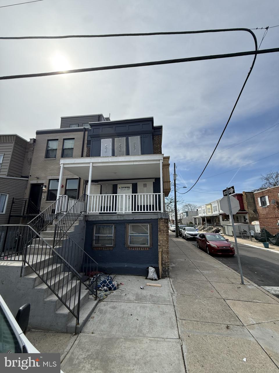 Grand opportunity for this 2 story end of brick row, property consists of a two-unit, duplex-style residential structure built around 1920. Each unit  features living room, dining room, kitchen, 1 bedroom and 1 bath, with approximately  a total of 1,326 square feet of interior gross living space for the entire building. Full unfinished basement, fenced in rear and plenty of on street parking. Conveniently to local shopping public trans with a short dive to major roadways.