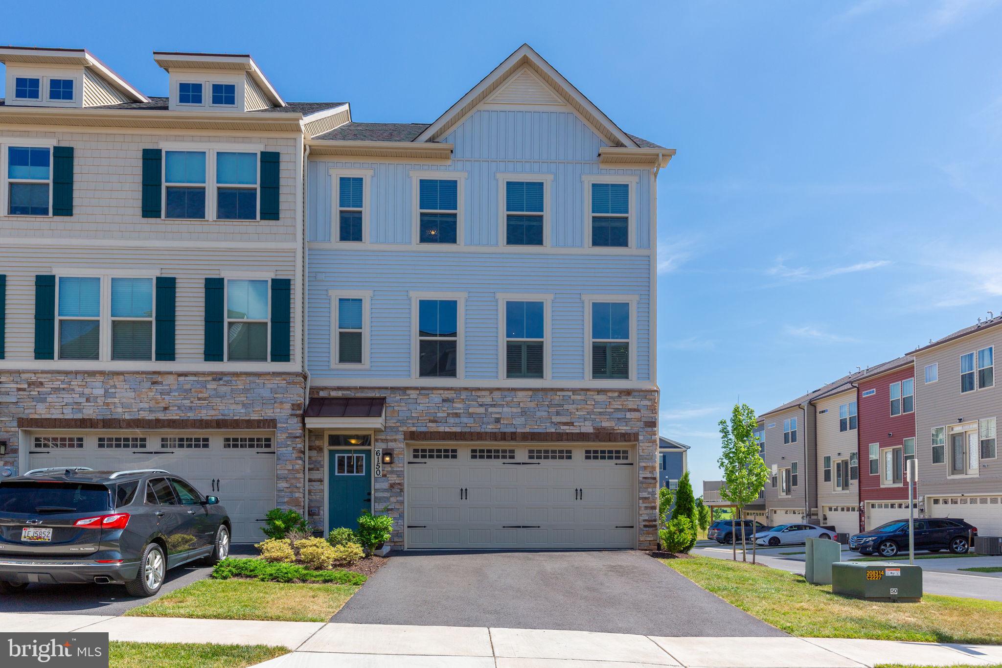 PRISTINE extended Mcpherson model end-unit townhome with 4 levels!  4/5 bedrooms. 4.5 baths. 2 car garage with 2 car driveway. Rec room has a door installed, so it my be used as a 5th bedroom.  Plus there's a full bath on the level. Main level balcony and 4th level roof top terrace are great for entertaining.  Luxurious kitchen with quartz countertops, long island with seating, office nook, and large pantry. Plenty of living space with this open floor plan. Full-size washer and dryer on bedroom level. Vinyl fenced yard. Lawn maintenance and trash are included. Freshly painted. Floor plan and Virtual Tour available. Amazing location! Super convenient access to Rte 340 for easy access to Baltimore, DC, Leesburg, and to Harper’s Ferry. Minutes from downtown Frederick, park, local restaurants, shops and Wegmans supermarket.