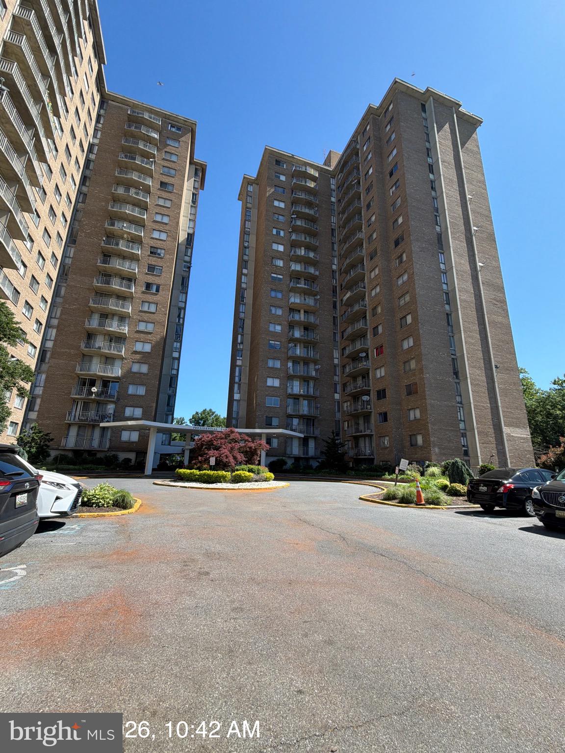 Enjoy high-rise living in this spacious 2-bedroom condo located in the heart of Prince George’s County, offering a convenient commute to Washington, DC. Situated on the nineteenth floor, this unit features an expansive terrace with sweeping views—perfect for relaxing or entertaining above the city skyline. The building offers desirable amenities including a swimming pool and fitness center, providing comfort and convenience right at home. With generous living space and great potential, this condo is ready for your personal touch and a little TLC to truly make it shine. Ideal opportunity for homeowners or investors seeking location, views, and value.
*******************************************PLEASE TAKE NOTE*************************************************
This is a bank owned sale and the property fees associated must be verified by the purchaser.   The mgmt company has provided limited information which states that there is a monthly fee of $518.00 which covers the management fees and all utilities.