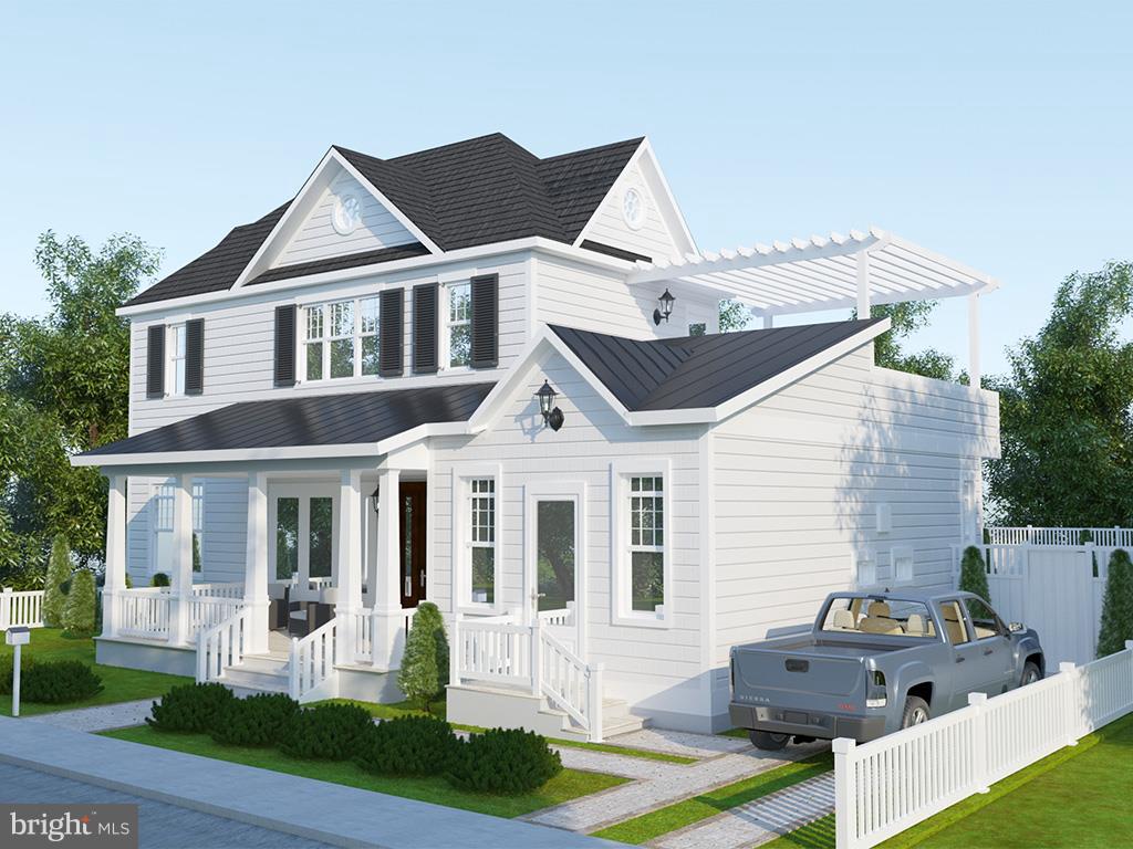 Gorgeous new construction in The Pines! This home features 6 bedrooms, 6.5 baths with a 12' x 24' swimming pool situated on an oversized corner lot. The expansive first floor includes an open floor plan, high ceilings, two fireplaces, beautiful master suite, guest suite and a gourmet kitchen with an enormous island great for entertaining. The 2nd floor offers an additional four bedrooms with en-suite baths, 2nd laundry and wet bar conveniently located just inside from a 2nd floor deck overlooking the pool below. The exterior includes multiple outside living spaces that include a front porch, rear tiled terrace with pergola leading to the pool. The list continues with a large walk-out basement great for storing your beach toys and a nice wide driveway for off-street parking. This spectacular beach home will be ready well in advance for the 2019 summer season.