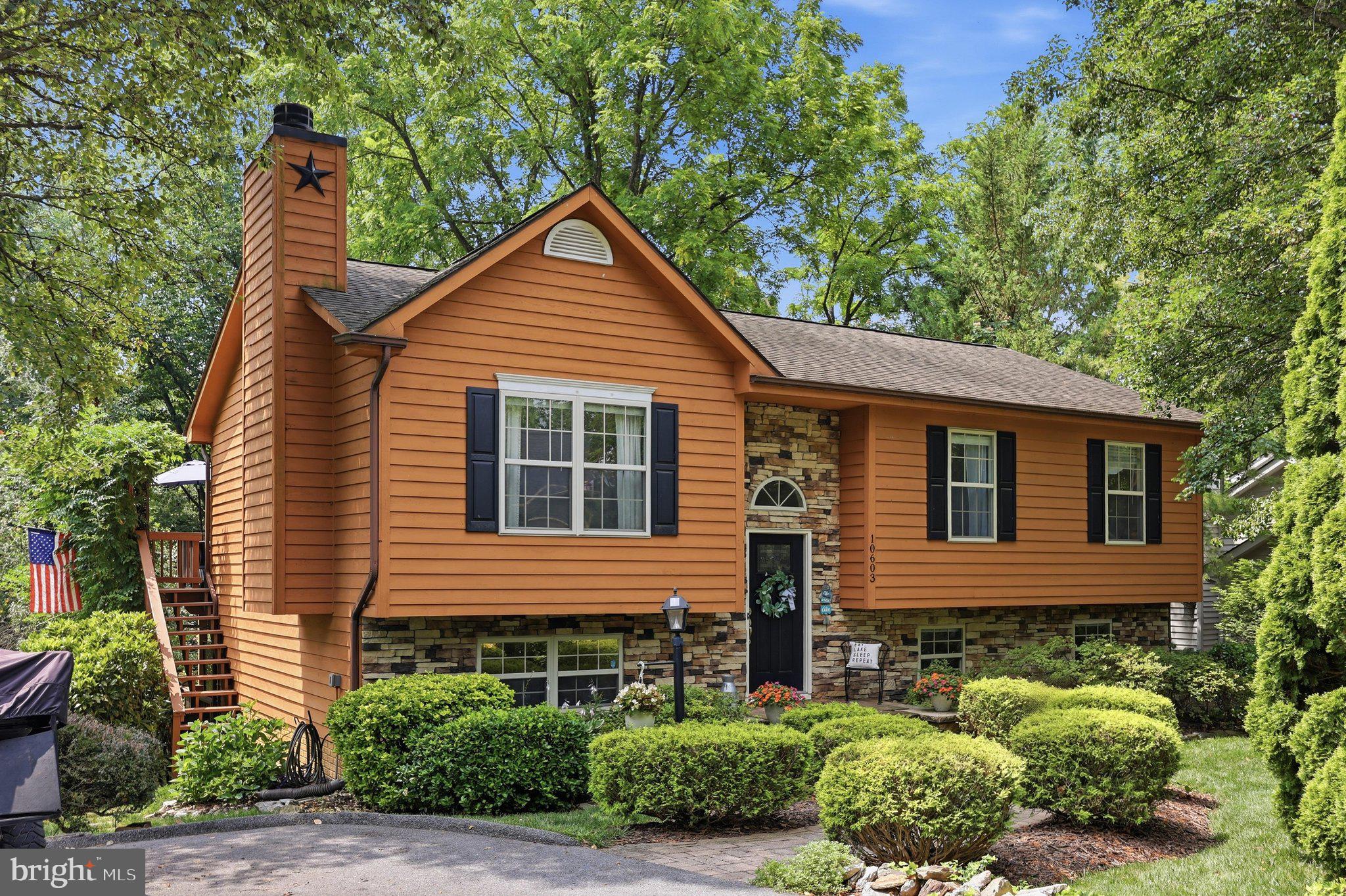 Beautifully maintained home located on a quiet cul-de-sac in the highly desirable Lake Linganore community! The open main level features upgraded laminate plank flooring throughout the main living areas, a spacious living room with a stunning stone wood-burning fireplace, and a country kitchen with adjoining dining area that creates an inviting gathering space for family and friends. The updated kitchen and renovated primary bath provide modern style and convenience, while the primary suite offers a private retreat.

<p>The partially finished lower level adds valuable living space with a large family room and finished full bath, plus unfinished space that offers an excellent opportunity to add a fourth bedroom while still retaining storage space.

<p>Outdoor living is exceptional with double decks, including access from the main level and a second lower-level deck adjoining the level walkout basement. A hardscape patio creates yet another entertaining area overlooking the beautifully landscaped yard, which provides wonderful privacy and a peaceful setting. A storage shed offers additional space for lawn equipment and outdoor gear.

<p>Additional features include solid surface flooring throughout the main living areas and an architectural shingle roof.

<p>Enjoy all that Lake Linganore has to offer, including four community pools, a beautiful lake with two sandy beaches, fishing, kayaking, paddleboarding, and boating with electric motors only. Residents enjoy miles of trails, including the nearby lakeside trail within walking distance of the home, and many use golf carts for local transportation throughout the community. Community amenities are private for residents and include seasonal farmers markets, food trucks, summer concerts, festivals, and numerous neighborhood events. Located within the highly regarded Oakdale school district and convenient to the nearby Town Center with grocery shopping, dining, and services, all just minutes from historic Frederick.

<p>Note: there is a one time Capital Improvement Fee, due at settlement, for .5% of Purchase Price.