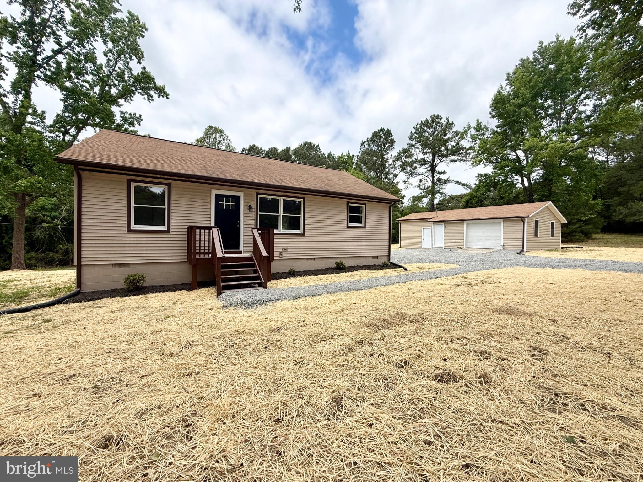 Move-in ready and beautifully renovated, this charming rambler sits on just under 3 acres and offers the feel of brand-new construction! Nearly every aspect of the home has been updated, including new doors, HVAC system, water heater, fresh interior paint, upgraded lighting and fixtures, luxury vinyl plank and carpet flooring, and a completely redesigned kitchen featuring new cabinetry, granite countertops, and stainless steel appliances. The home also boasts two fully renovated bathrooms and countless additional improvements throughout. For added peace of mind, a brand-new septic system is being installed. Conveniently located just minutes from the heart of Montross, you'll enjoy easy access to shopping, dining, schools, and other local amenities while still having the privacy and space of country living. With no HOA restrictions, this property offers the perfect combination of freedom, comfort, and modern updates. Don't miss this incredible opportunity to make this like new home your own!