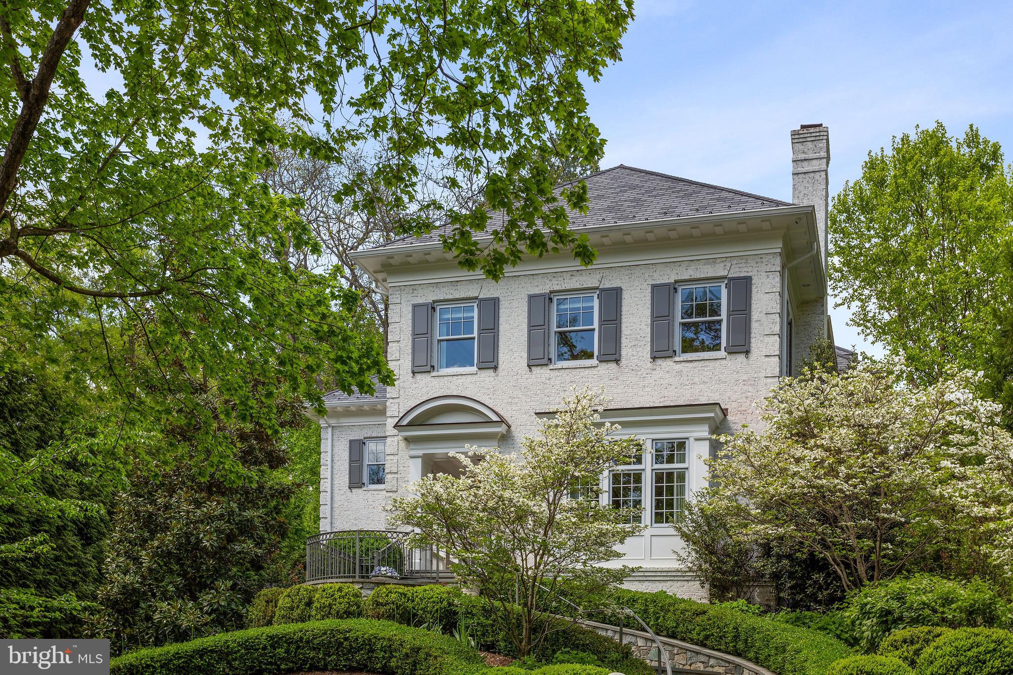 This one-of-a-kind Jim Gibson build, flawlessly designed by GTM Architects. Built in 2012, this stunning residence features 9,000sq/ft of gorgeous interior living space boasting large-scale rooms and custom finishes throughout . Main Level enters to elegant Foyer, and showcases an open floor plan between the Family Room / Dining Room which seamlessly connects to a gourmet Chef’s Kitchen through pocket doors; Kitchen features large center island, top-of-the-line appliances, ample storage, spacious Pantry, Bar Area, and Breakfast Seating with bay windows. Level also includes spacious Study / Library with fireplace, Private Office, Powder Room, Coat Closet, and Elevator servicing all floors. Expansive Second Level Primary Suite offers gracious, light-filled Bedroom with beautiful bay windows overlooking backyard, 2 large Walk-in Closets with built-ins, and spa-like En-Suite Bath with  soaking tub, separate shower, water closet and dual vanity; spacious Laundry Room conveniently situated at end of hall. Bedrooms #2-5 all enjoy their own en-suite Full Baths, including Guest Suite in Lower Level. Lower Level with high ceilings offers sleek Media Room with Pool Table, Exercise Room / Bedroom #6; level features separate front access. Basement Level includes Foyer with several storage closets and access to 2-car Garage.