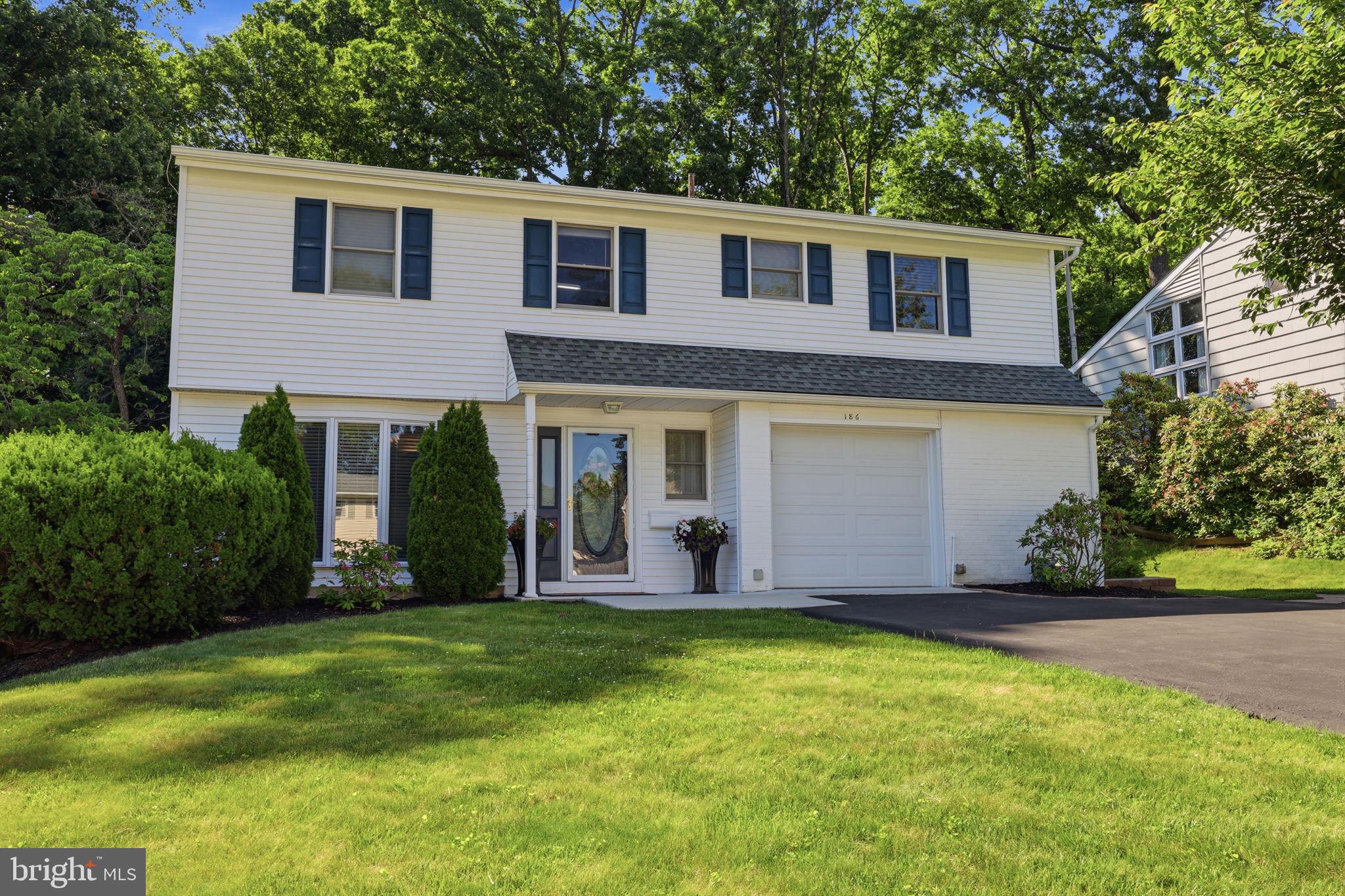 Welcome home to 186 Windmill Road.  This beautiful, well-maintained property is not one you will find everyday!  Step inside the front door to find a charming foyer with a half bath, coat closet and fabulous bonus room to the side.  The bay windows adding amazing natural light to the bonus room make it perfect for an office, playroom, bonus living room or even a guest room.  Head upstairs to the large living room and dining area with a beautiful vault ceiling with skylights and views of the gorgeous backyard.  Step inside the cozy kitchen which has amazing opportunity to extend into the dining area.  Past the kitchen you'll find a fabulous laundry room with lots of space to spread out, a bonus storage closet and a side entrance to the house giving you the perfect opportunity for a mud room entrance.  Upstairs you will find a nice sized primary bedroom with built in drawers and great closet space.  The full bathroom seperates the primary bedroom from the other two bedrooms that are perfect sizes for the kids or guests or an office.  Don't forget the garage in excellent condition with newly finished flooring, and access to a crawlspace for additional storage (in addition to the attic).  The backyard is truly a perfect haven.  The massive deck is perfect for lounging, grilling and entertaining or just enjoying the peaceful views of the beautiful yard and nature offering natural privacy from the neighbors.  The charming Terwood neighborhood is the perfect distance to shopping, parks, dining and major highways making your commute very convenient.  With fantastic curb appeal, move-in ready interior and an amazing back yard, you will not want to miss the opportunity to make 186 Windmill Road your next home!