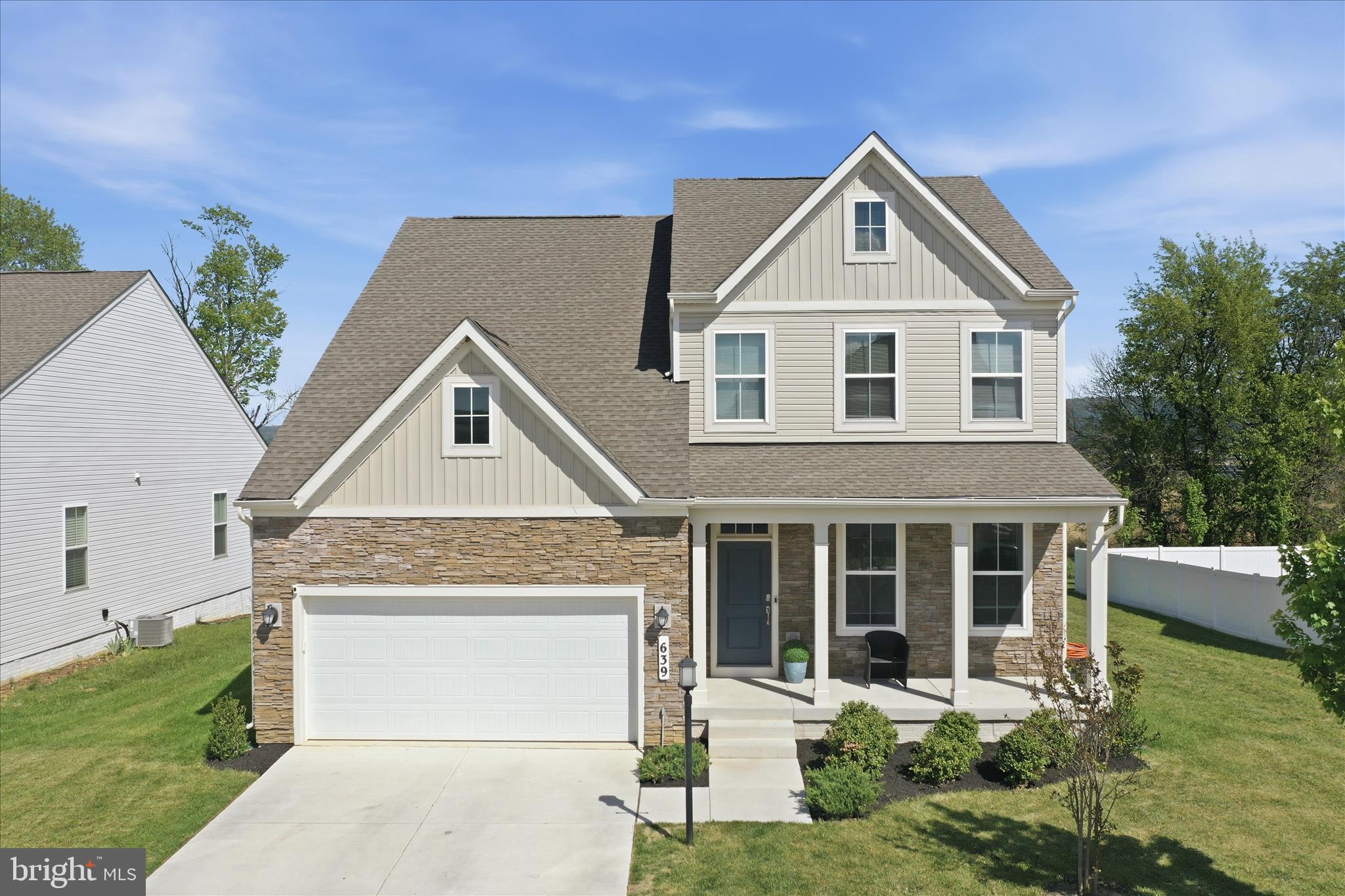 Popular and sophisticated Norborne Glebe home available - only 3 years old! This 5 bedroom 3 1/2 bath Plymouth model is laid out perfectly for your living leisure. The first floor consists of LVP flooring on the main level for a seamless and well finished look. The color scheme throughout the main floor is perfect. Kitchen cabinets, countertops, backsplash and floor offers a relaxing atmosphere in which to wind down after a long day.  Upstairs are four spacious bedrooms including the Primary with an en-suite bath and large walk-in closet. The laundry is on the upper level. The finished basement offers a second family room, the 5th bedroom and the third full bathroom. There's a walkout to the back yard from the basement. The impressive deck offers a full view of the back yard with nearby mountains as the backdrop. Conveniently located, minutes to Loudoun County, Harpers Ferry and the entire DC area. Amenities include a community pool, tot-lot, pickleball, basketball and tennis courts too. This is a must see! Shows beautifully.