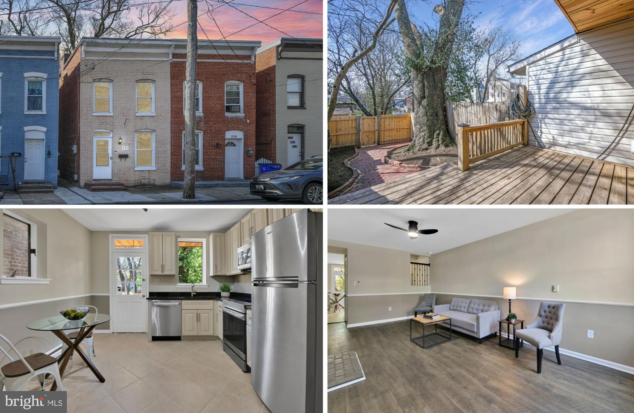 Beautifully updated! This lovely historic duplex in downtown Frederick is full of charm and character! Close to all that downtown Frederick has to offer, this home is situated in a great commuter location. Walk to all the fantastic amenities in Frederick--Carroll Creek, Baker Park, the library, restaurants, shops & festivals. Step inside this freshly painted home to the charming family room featuring luxury vinyl plank flooring. The gourmet eat-in kitchen features updated stainless steel appliances, granite countertops, and upgraded 42-inch cabinets. A convenient powder room completes the main floor.

The outdoor space is a private retreat! Enjoy your morning coffee or summer grill-outs on the spacious covered deck, which overlooks a fenced-in backyard shaded by mature trees. Beyond the privacy fence, the property continues with additional yard space—perfect for gardening or play—and a large shed for all your storage needs.

On the upper level, you’ll find two spacious bedrooms--each upgraded with a ceiling fan-- and an updated full bathroom featuring a large linen closet. The primary bedroom features dual closets and access to the private balcony. The lower level provides plenty of space for storage and has washer and dryer hook-ups.