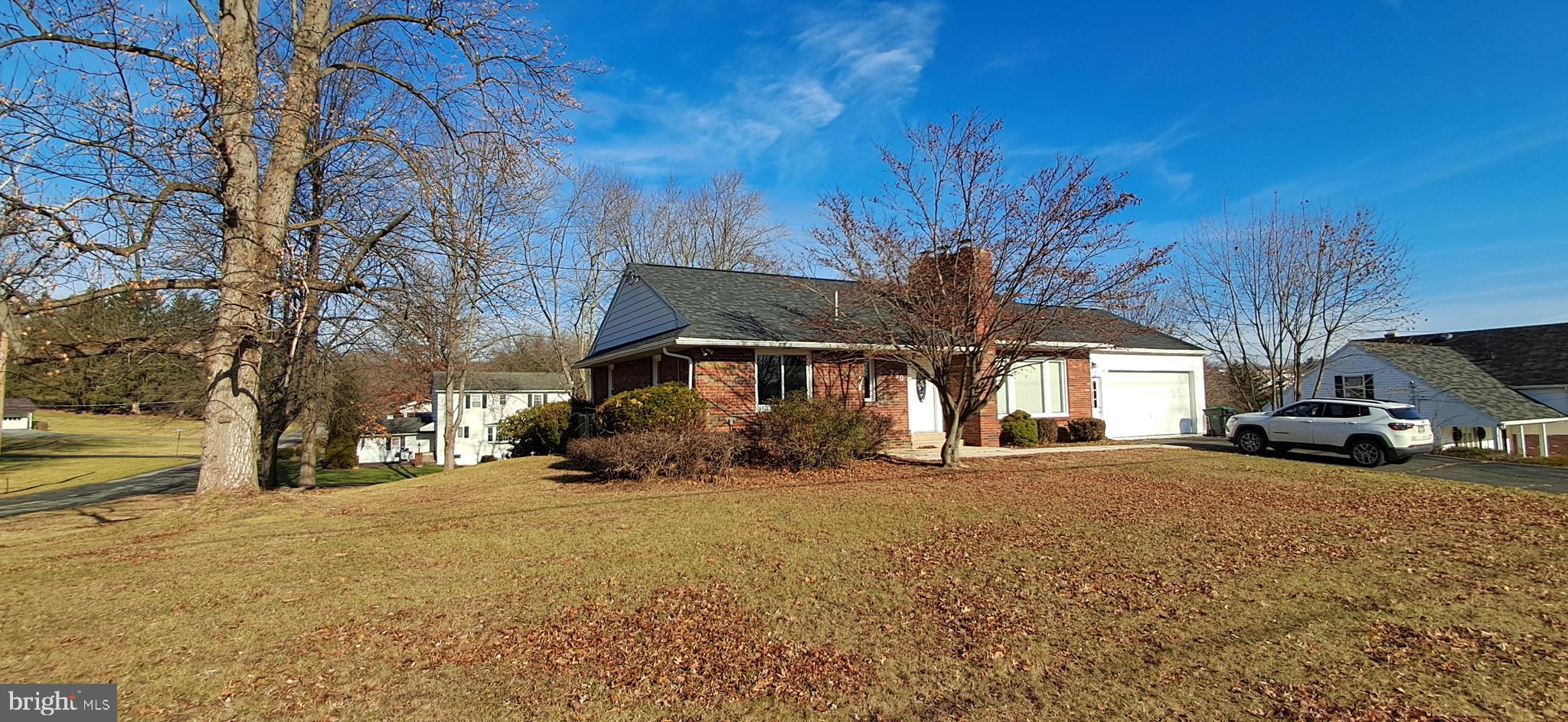 Fully remodeled ranch home situated on a corner lot along desirable Ridge Road in Orwigsburg.  This home features 2 bedrooms and full bath  on the main floor.  Central air heat and A/C on the main floor.  A 2 car attached garage leading to the kitchen with beautiful Quartz countertops.  The main level also includes a dining room, large living room with a fireplace and deck.  The basement is fully finished with another full bath, kitchenette, laundry room a large living room, sitting room with fireplace and 2 additional bedrooms.  Each bedroom has it's own outside access.  The basement also features another attached two car garage with a macadam driveway.  There are so many possibilities with the layout of this home.  You could use the basement to run a home base business, air BNB, home gym, hobby space or use as an in-law suite.  There is also a detached garage with electric that you can turn into a man cave or she shed.  Check with local municipality for approved uses.  Verify all square footage and measurements.  Realtor is related to seller.