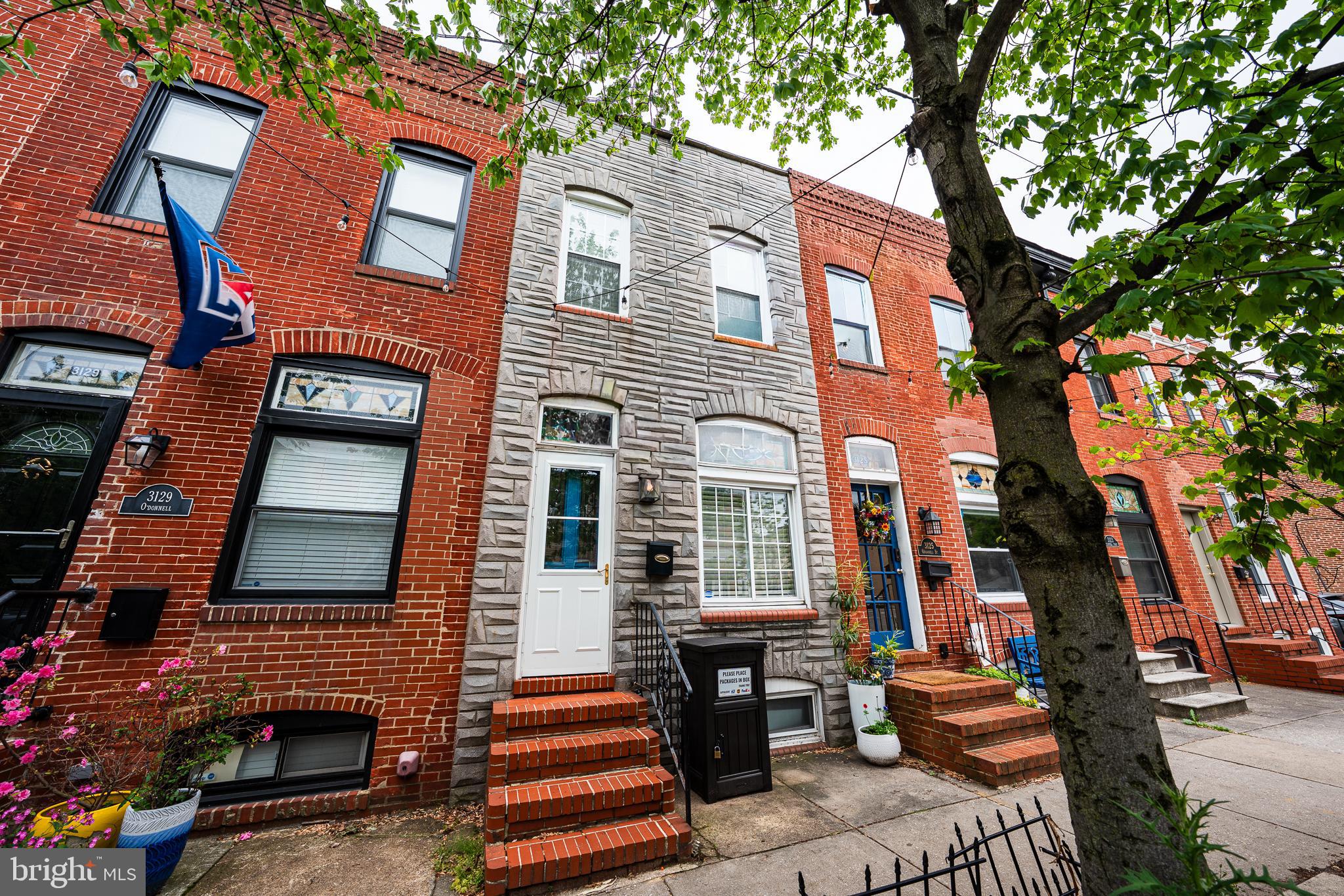 Over 1650 finished square feet, just steps from Canton Square! A beautiful renovation was done in 2019 that included new plumbing, electrical, and appliances.  A NEW ROOF was put on in 2026. New water heater in 2025.T his home has updated fixtures, newer hardwood floors and tile work, but maintains the classic Canton architecture and stained-glass windows. This home includes a transferable CHAP tax credit, worth over $3000 annually, in place until 2031.  This 2-bedroom townhouse contains 2 full bathrooms and a fully finished basement that is perfect for use as a 3rd bedroom or 2nd entertainment space.