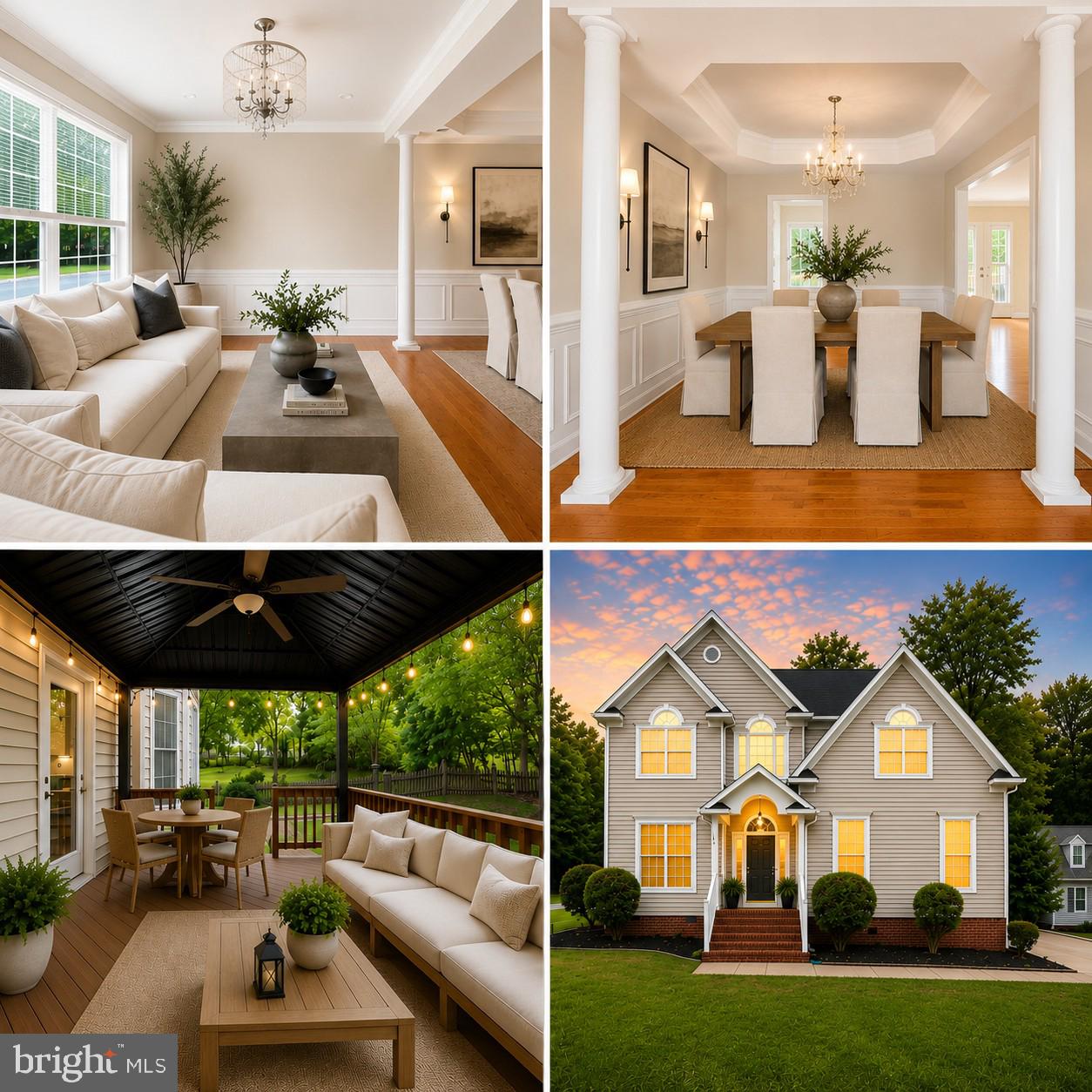 Nestled in the highly desirable Ash Creek community in the Atlee High School district. This turnkey home offers a thoughtfully updated gourmet kitchen that opens to spacious gathering areas, creating the heart of the home. The main level also features formal living and dining rooms, a generous family room, and seamless access to the expansive rear deck and beautiful stone patio, making indoor and outdoor entertaining effortless.
Offering six true bedrooms, this flexible floor plan is ideal for today's lifestyle, whether you need space for multigenerational living, home offices, guest suites, a fitness room, hobby space, or a playroom. The luxurious primary suite serves as a private retreat with tray ceilings and a spa-inspired bath. Three additional bedrooms and an upper-level laundry room complete the second floor, while the third level offers two more bedrooms and generous walk-in attic storage.
Situated on a beautiful landscaped premium lot, the home is enhanced by extensive hardscaping, mature plantings, and thoughtfully designed outdoor living spaces, creating a peaceful backyard retreat. Ash Creek offers convenient access to shopping, dining, and major commuter routes.
Some photos have been virtually staged to help illustrate the home's layout, scale, and design potential. Furniture and décor shown in the virtually staged images are for illustrative purposes only and are not physically present in the home.