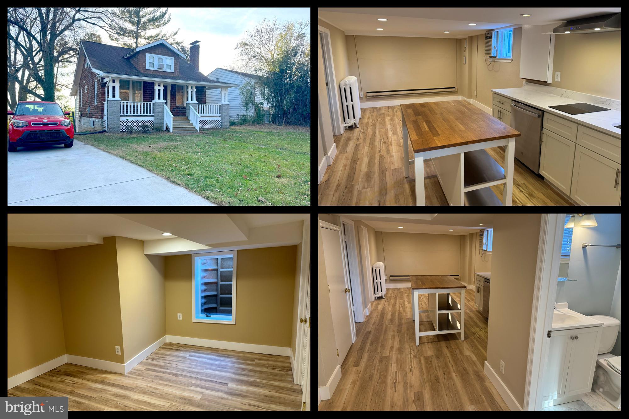 AVAILABLE JANUARY 1. ***DO NOT SCHEDULE SHOWINGS THROUGH SHOWINGTIME OR ANY ONLINE WEBSITE--All showings must be made by calling the listing agent at least 24 hours in advance.*** This is the BASEMENT LEVEL of a shared house but PRIVATE with daylight/walkout/separate entrance--ALL UTILITIES INCLUDED.  No more than 2 occupants in this unit per city code--NO EXCEPTIONS.  Two separate bedrooms, large living room with kitchenette area, redone bathroom with tiled shower, washer + dryer in private laundry area with lots of storage, breakfast/study nook, separate rear entrance. Close to University of Maryland, I-495, shopping, bus routes (1/2 block from bus to UMD). NO PETS. $45 app fee per adult. **MUST HAVE GOOD CREDIT or GUARANTOR** 640+ credit score per adult required. **7 MONTH LEASE THROUGH 7/31/24  WITH 12 MONTH RENEWAL or 19 MONTH UPFRONT LEASE PREFERRED**