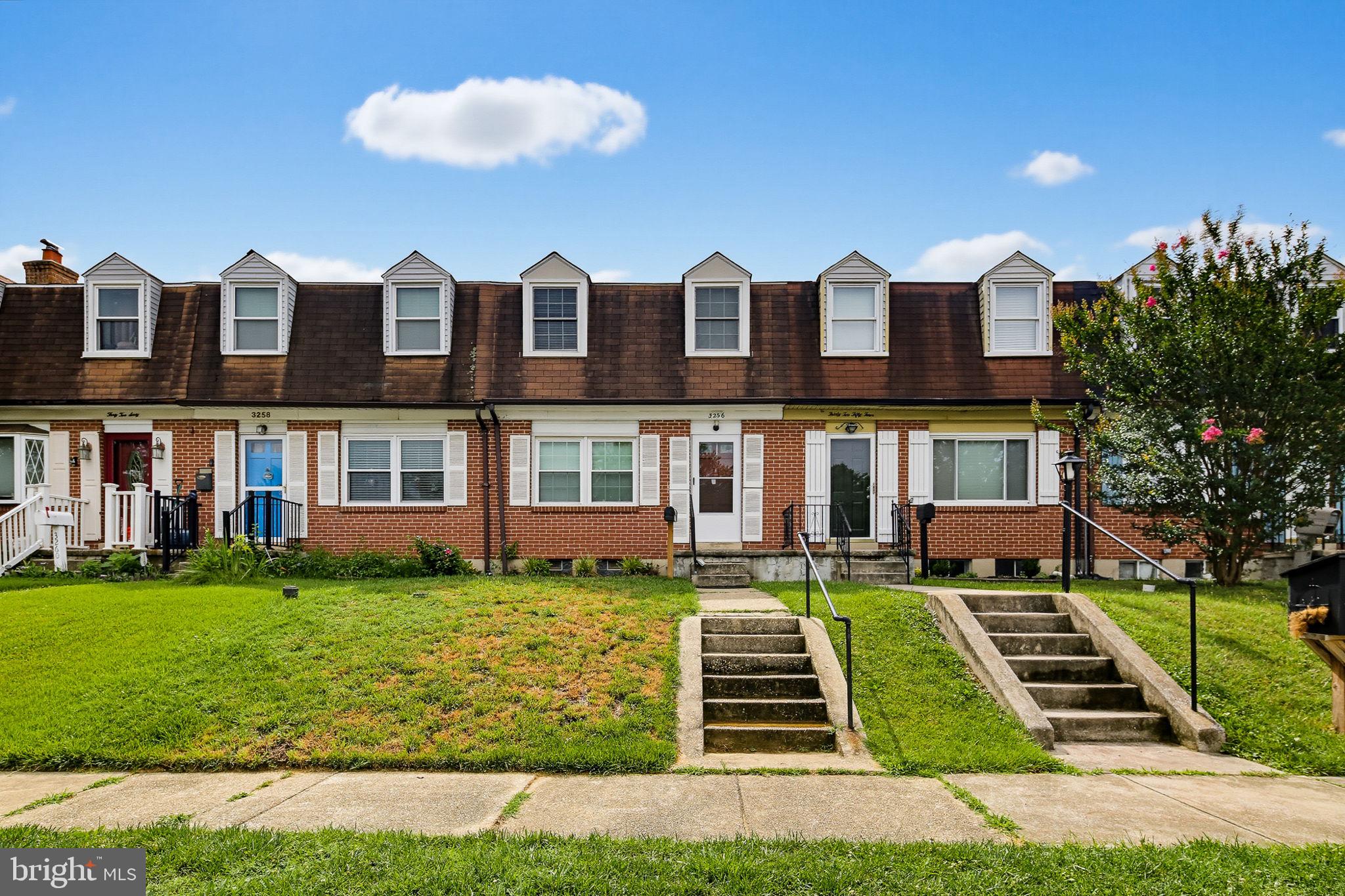 Welcome to this well-maintained brick townhome offering three bedrooms, one full and one half bath, with comfortable living space across three finished levels. The main level features a bright living room with beautiful hardwood flooring, an inviting dining area with a ceiling fan, and a functional kitchen complete with laminate flooring, stainless steel appliances, and ample cabinet space. Upstairs, the spacious primary bedroom offers hardwood floors and two closets, while two additional bedrooms also feature hardwood flooring. A full hall bath with a tub/shower combination completes the upper level. The finished lower level expands your living space with durable luxury vinyl plank flooring, making it ideal for a family room, recreation area, or home office. A convenient half bath and separate laundry area with washer and dryer add to the home's functionality. Conveniently located near shopping, dining, parks, and major commuter routes, this home offers a wonderful opportunity for comfortable living in a desirable Baltimore County location. Make it yours!!