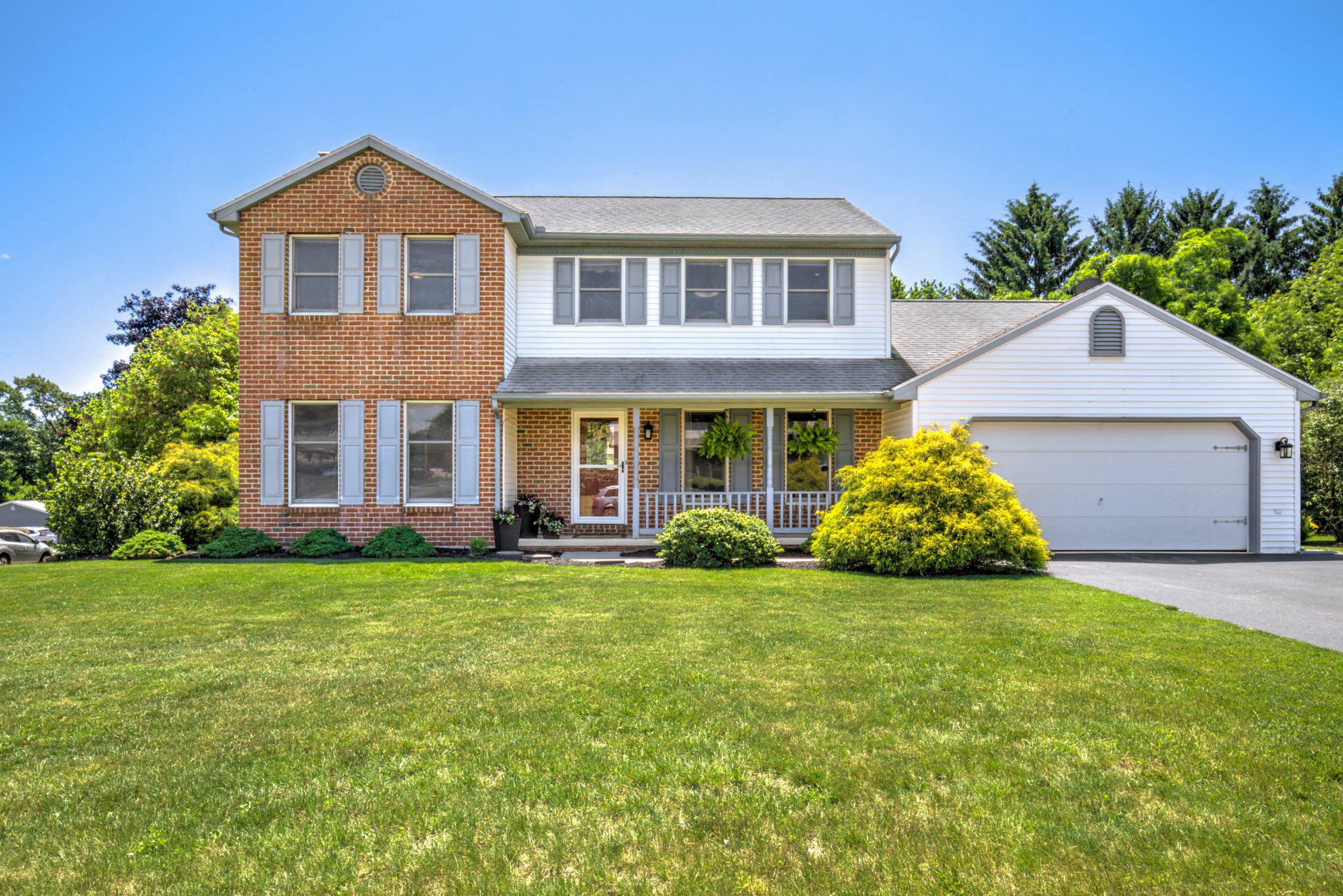 **Interior pictures coming 6/2-6/3**

Located in the established and conveniently located Meadow Brook Estates, this spacious two story home offers four bedrooms and two and a half baths. Just minutes from the PA Turnpike and route 222. The main level offers a centrally located eat in kitchen with granite countertops, formal dining room, office that could be easily converted to additional living space and two family rooms to gather; one with an inviting gas log fireplace and easy access to the stamped concrete patio. The upstairs offers four bedrooms and two bathrooms and is perfect for homeowners needing space. If you're looking for a workshop area or to create additional living space, the unfinished basement provides the perfect opportunity with an egress already installed.

Outside the home, the front porch provides a sitting area and allows for welcoming guests. The home is situated on a corner lot with a flat yard. The backyard provides a great space to gather and entertain with the stamped concrete patio and built in fire pit. Everyone will enjoy the space!