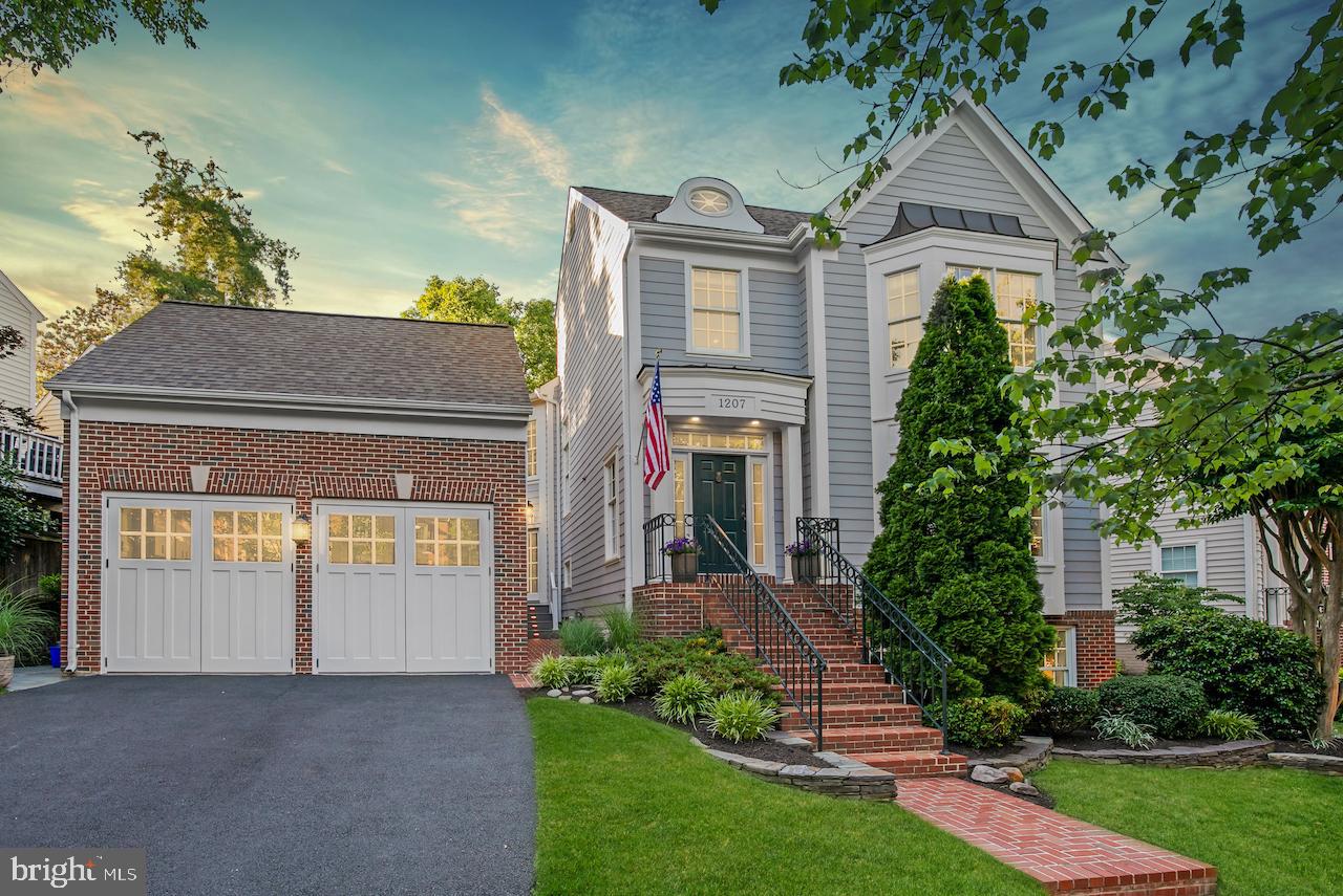 Welcome to 1207 Dartmouth Road, a beautifully updated detached home in the highly sought-after Quaker Hill neighborhood of Alexandria. This property offers exceptional quality in its finishes and recent updates, featuring a detached front-load car garage perfect for car enthusiasts. Pride of ownership is evident from the moment you arrive, with a picturesque street and an impeccably maintained exterior showcasing freshly painted Hardy Plank siding and Azek trim. The well-manicured landscaping and spacious composite deck with lighting and grilling space offer ideal spots for outdoor entertaining, while the serene backyard provides peaceful views with minimal maintenance.

Step inside to experience a wealth of upgrades and updates, including recessed lighting, crown moldings, and stunning hardwood flooring throughout. The bright and airy interior is perfect for both entertaining and everyday living. The chef’s kitchen is a culinary dream, equipped with professional stainless-steel appliances, including a Sub-Zero refrigerator, a Wolf range, a Wolf convection microwave, a Sub-Zero beverage chiller, a powerful exhaust fan, and beautiful Bianco Juparana Granite countertops that offer both quality and contemporary elegance. Adjacent to the kitchen is a charming gas fireplace, creating a cozy space for relaxation or family gatherings.

The upper level features three generously sized bedrooms and two remodeled bathrooms. The owner's suite is a true retreat with custom-built walk-in closets, a luxurious bathroom featuring a contemporary freestanding tub, dual vanities, and a comfortable shower. Enjoy the convenience of a top-floor washer and dryer and picturesque views from every room.

The lower level offers a versatile space that can serve as an entertainment area or as separate living quarters, complete with a full bathroom and a bedroom facing the front of the house. Additional features include Andersen windows, a side stone patio, and a composite deck that enhances the home’s outdoor living experience. The subdivision offers the convenience of a community pool, and there are so many great playgrounds and playing fields nearby—the playground at the new Douglas MacArthur Elementary School is awesome.

Living in Quaker Hill offers access to a community center and outdoor pool, perfect for summer relaxation. This exceptional location is just minutes from King Street Metro and charming Old Town Alexandria, providing easy access to a wide array of restaurants, community events, and more. Situated just inside the Beltway, this home ensures convenient travel for work or leisure and is surrounded by parks and greenery.

Don’t miss this unsurpassed opportunity to live in one of Alexandria's most coveted neighborhoods. This home truly offers everything even the most discerning buyer could ask for.