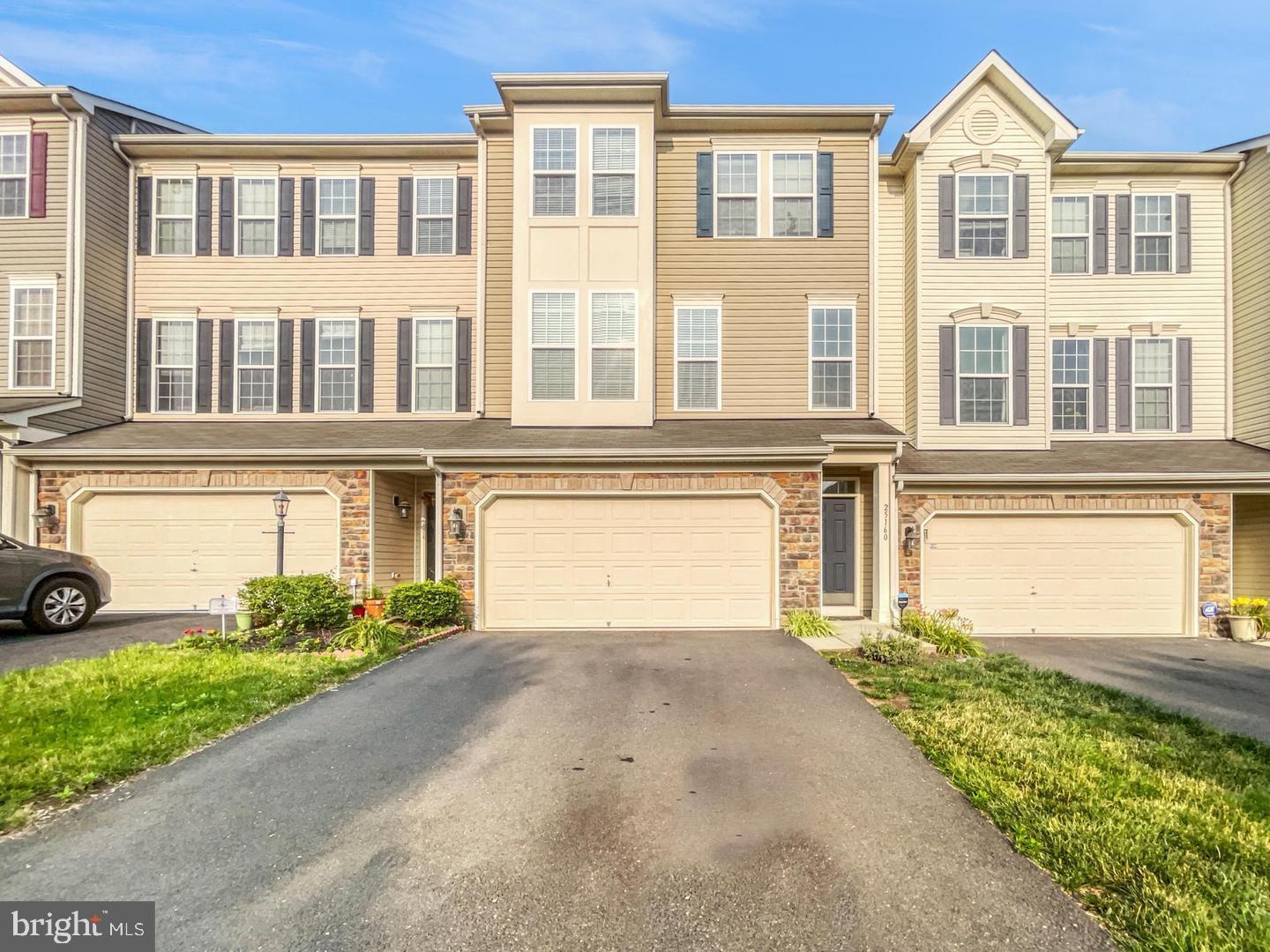A beautiful TH in the sought after Stone Ridge South community.  Three bedrooms and a den plus 3 .5 bathrooms.    A long driveway and wide double garage and plenty of street parking in front of the house.   Beautiful walking trails, open scenic area and great schools for the kids.   Full bathroom and a Den on the first floor that can be used as In-Law Suite.   Main floor has an open floor plan with a fireplace in the kitchen sitting area.   Granite counter tops and kitchen island.  Hardwood floors on the main level.  Master bedroom had double sink and soaking tub.   The house was painted a year ago.  Expected date on Market is Saturday, March 15.  Pictures will be uploaded on Friday.