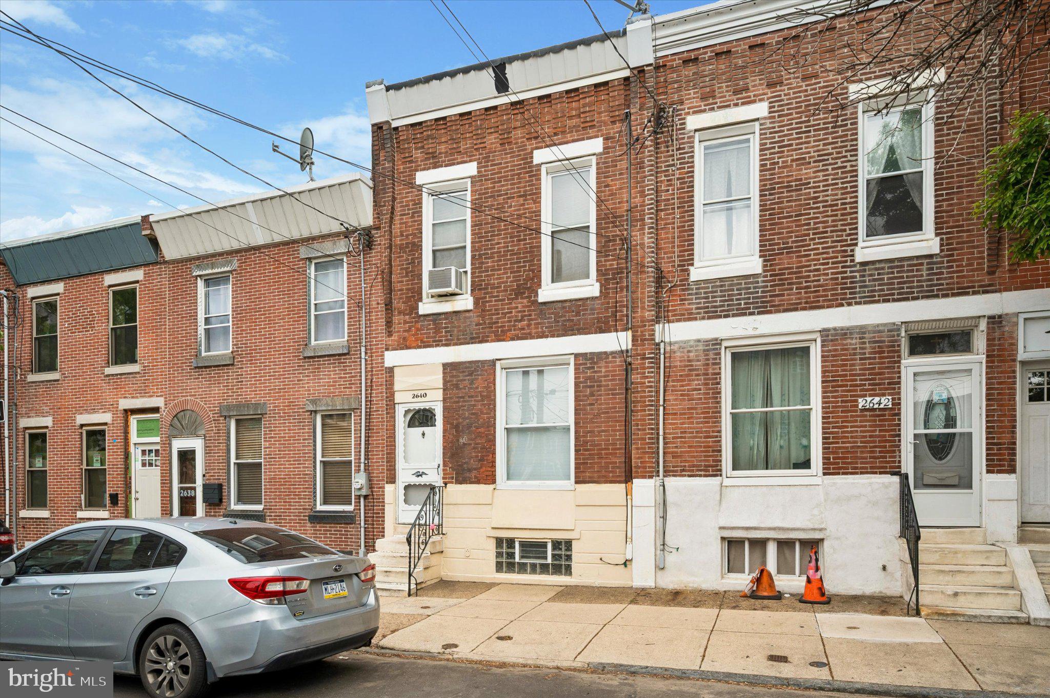 Welcome to 2640 Memphis Street, a 3-bedroom, 2 full bathroom home located in the heart of Philadelphia’s vibrant 19125 zip code. This property offers a fantastic opportunity for investors or buyers looking to customize their dream home.

The main level features a traditional layout with ample living and dining space, leading into a kitchen ready for your personal touch. (Refrigerator NOT included) Upstairs, you’ll find three well-proportioned bedrooms and a full hall bathroom. Laundry hook up system is conveniently located on the second floor in the bathroom. 

The finished basement includes an additional full bathroom, providing extra flexible space that can be used for storage, a home office, or future living area.

This property requires renovation and is being sold in as-is condition, making it an excellent value-add opportunity. With strong potential and a desirable location close to shopping, dining, and major transportation routes, this home is ready for its next chapter.
