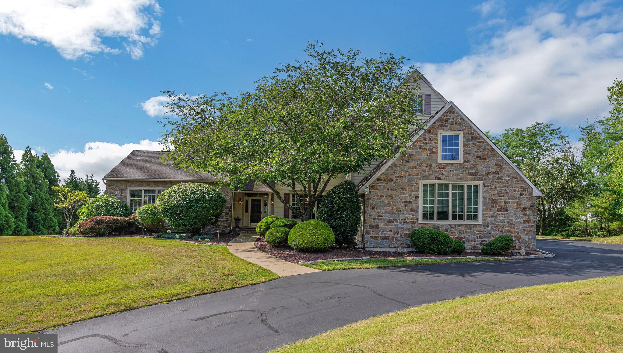 Welcome home to 1001 Marlin Dr in West Chester, situated on an expansive and private 2 acre lot in the highly coveted East Bradford Township in Chester County. This beautiful spacious property offers the best in Chester County living within the exceptionally regarded West Chester Area School District. The 5 bedroom, 4 and 2 half baths home encompass over 5000 SF of living space with an additional 2,000 sq ft finished basement with full in-law suite! The open plan with soaring 9’ ceilings and abundant natural light will delight and makes this home warm and inviting. Enter a central foyer which opens to a formal dining room on the right, and the living room on the left with a fireplace and vaulted ceilings. Adjacent to the dining room is a butler’s pantry and gourmet kitchen which serves as the hub of the home. A large island with seating, double wall ovens, a wine fridge, abundant wood cabinetry are a few of the special features. The spacious eat in section with sliders to the deck leads to the great room with fireplace and built in window seats. Off the opposite side of the family room is the home office.  Here you will find plenty of space and natural light to enjoy your workday from home. Outside, running along the back of all these spaces is an incredible deck, overlooking the lush and level back yard, with all the space you will need for entertaining or enjoy a quiet night at home. On the upper level of the home, the large primary suite is truly special. With a sitting area, 3 walk-in closets, en-suite bathroom you will find a peaceful oasis made for true relaxation. The private en-suite bath offers a soaking tub as well as a walk-in shower, jetted tub and dual vanities. The upper level also incorporates and additional 3 generously sized bedroom; one bedroom with an en-suit bathroom and walk-in closet, completing the upper level is the laundry room and a hall bath. The lower level of the home is finished to contribute nearly 2000 sf of living space, here is where you will find the full in-law suite!  Complete with full bath, bedroom, full kitchen- with stove, dining area, living room and second laundry.  This space can be used for in-laws, au-pair, adult child and much more! The basement is a walkout with an abundance of natural and access to the backyard! Other amenities include an attached three car garage and a Hardi-plank exterior. The current owners meticulously maintained and improved the home during their ownership. Superbly located in Chester County, the community offers close proximities to West Chester and Kennett Boros.