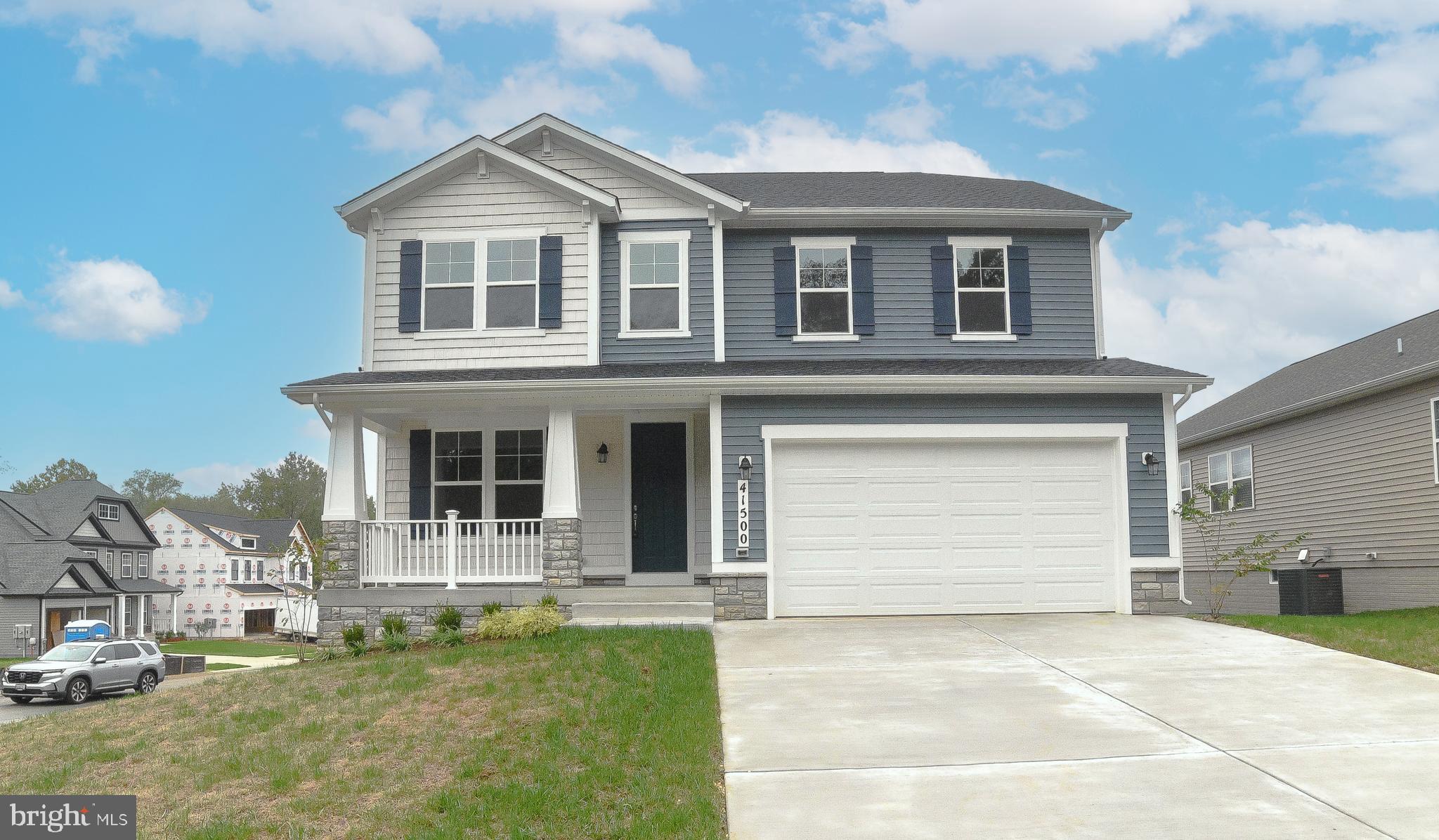 Can you say A M A Z I N G?  Brand new Hemingway model with front porch situated on a corner lot is finished and ready for a new owner.  This beautiful open concept layout is perfect for entertaining and you can be settled in before the holidays.   As you enter the foyer, the luxury vinyl plank flooring throughout leads you to the den/study with French doors.  You then enter the open concept living space including a great room with electric fireplace, gourmet kitchen and sunroom.  The kitchen is complete with upgraded countertops and upgraded stainless appliance package.  The center island with bar style seating, cabinets/storage and the amount of counter space makes this a dream kitchen.  The stairs to the second floor open to the bonus loft space and laundry room.  The primary bedroom includes additional windows for added light, a walk in closet, and a deluxe bathroom with dual vanities and tile walk in shower.  Three additional bedrooms and a full bathroom complete the second level.  The finished walk out basement has a rec room, full bathroom, and additional space for storage.   Use this space for guests or just hanging out and relaxing.  Two car garage with garage door opener system.  Don't forget the Clarks Rest community amenities which include a pool, club house, parks and play areas.  Close to downtown Leonardtown and area shops, restaurants, businesses and the wharf.  Easy access to both Route 5 and Hollywood/Leonardtown Road for commuting to PAX Naval Air Station and areas North & South.  Ask about SPECIAL BUILDER FINANCING THAT MAY BE AVAILABLE.  Make your appointment today!