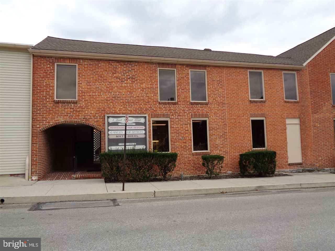 START UP YOUR BUSINESS RIGHT IN 2018! Private offices only $300/month available in the heart of Hanover, a block south of the square. All utilities included! Common hallway, sitting area and bathroom. 2nd floor offices each with window view and closet! Very affordable for your business overhead! Includes marquee with company name! Municipal parking lot across the street accommodates numerous clients. Rental application and approval required. Two offices available   hurry to get first pick, or take both for a discount of $550/month!