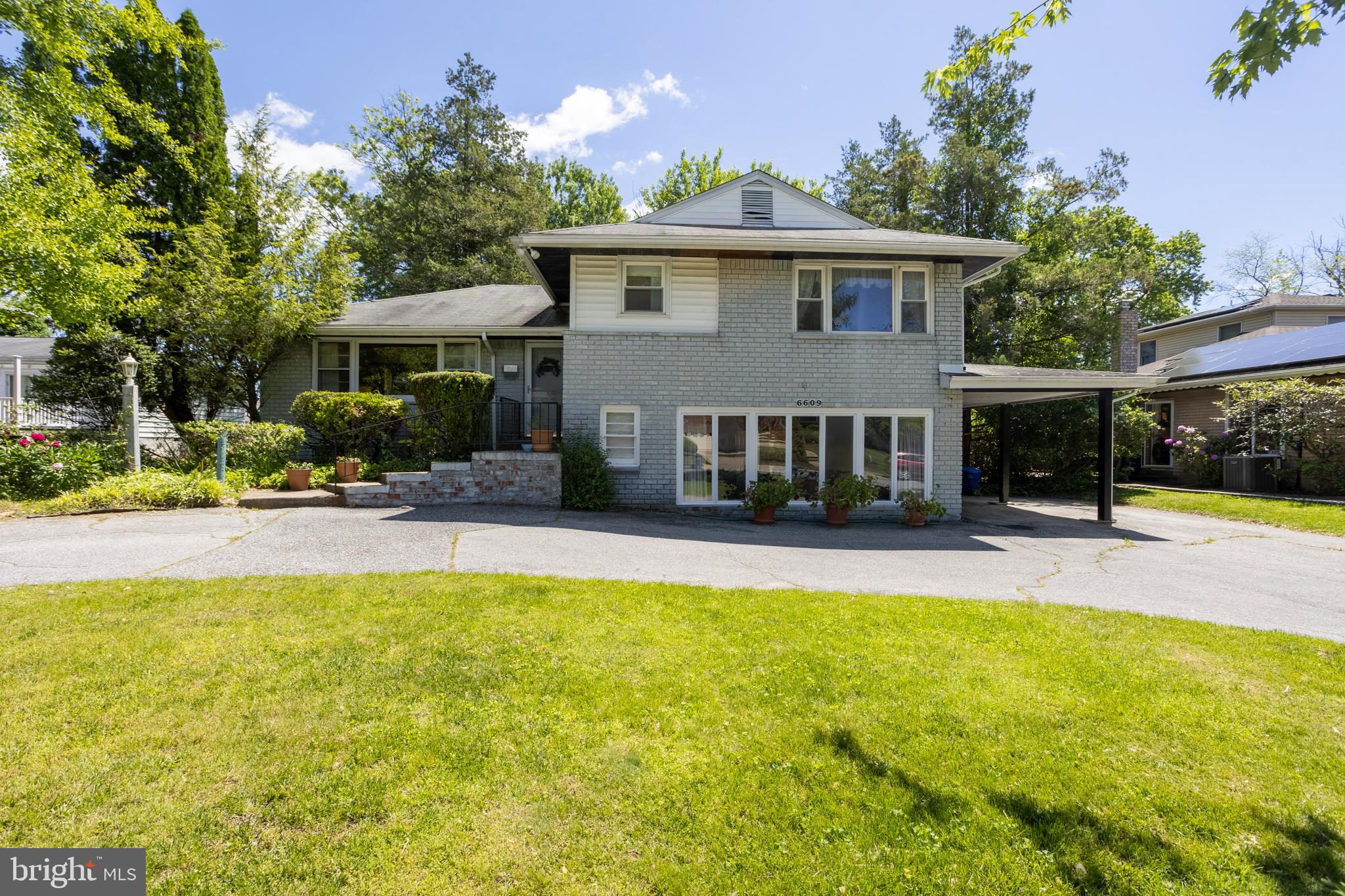 Bright and spacious 4-level split in desirable Ranchleigh offering incredible potential and plenty of room to grow! This well-maintained home is ready for your personal touches and updates. The main level features a large living room filled with natural light, a dining room, comfortable den, and an eat-in kitchen with breakfast area. Upstairs, the primary suite includes a walk-in closet and en-suite bath, along with two additional generously sized bedrooms and a hall bath. The lower level boasts a huge family room with sliding glass doors leading to the rear patio, plus a powder room and storage room. An unfinished basement provides laundry space and abundant storage options. A wonderful opportunity to make this spacious home your own in an established neighborhood!